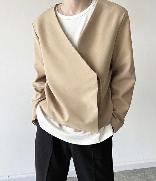 Korean fashion wrap jacket blazer