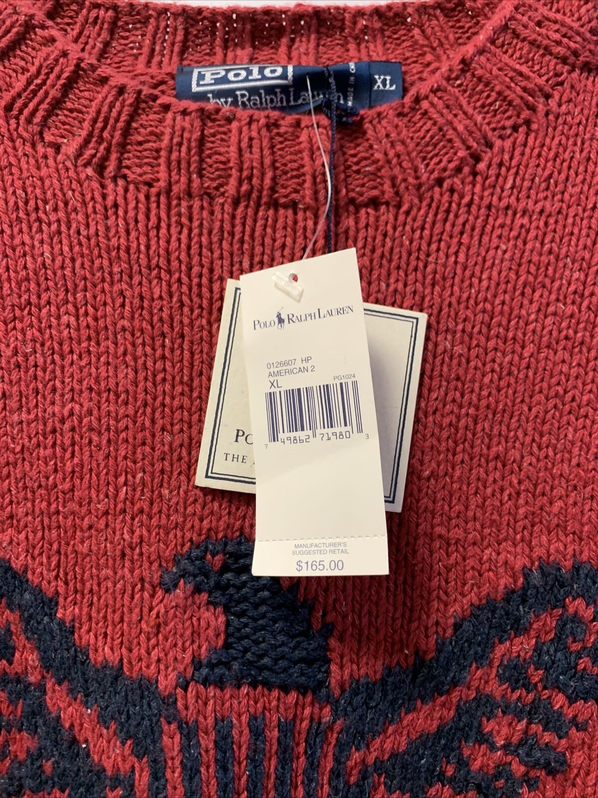 Polo Ralph Lauren Vintage Polo Ralph Lauren 02 Eagle Crest Knit. Size Xl Size US XL / EU 56 / 4 - 8 Thumbnail