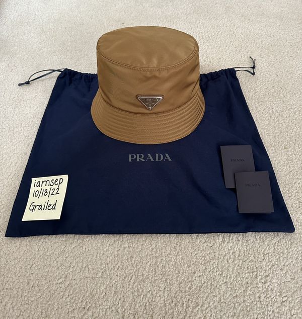 Prada bucket best sale hat grailed