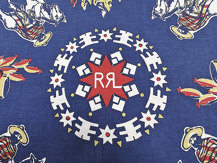 RRL Ralph Lauren PRINT BANDANNA Size ONE SIZE - 15 Thumbnail
