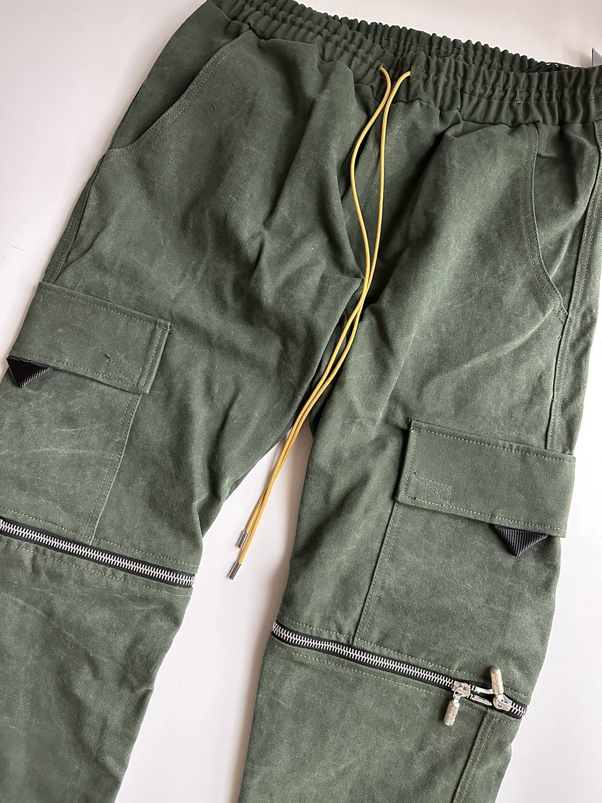 Rhude Rhude Zip Away Cargo Pants Green | Grailed