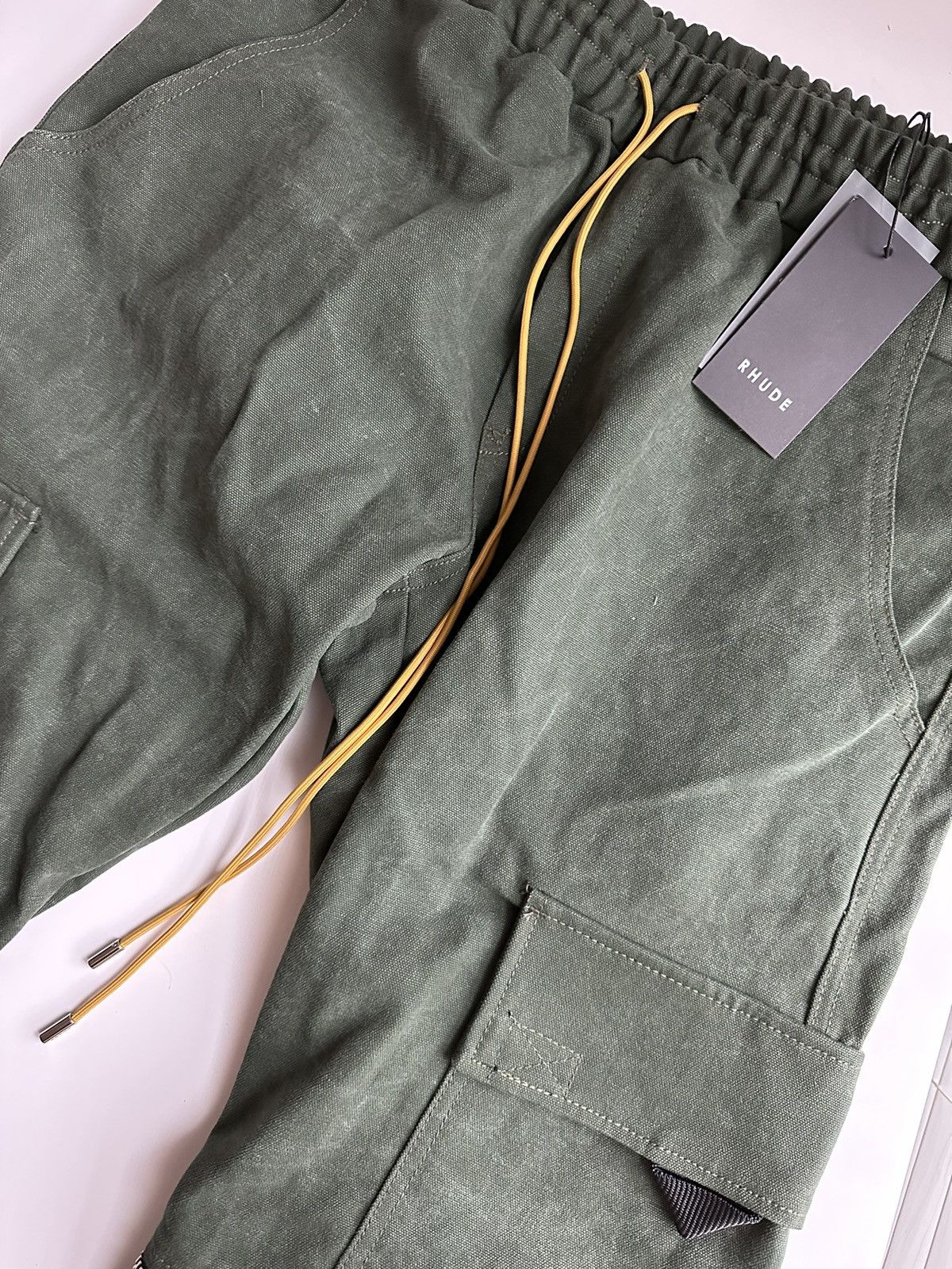 Rhude Rhude Zip Away Cargo Pants Green | Grailed