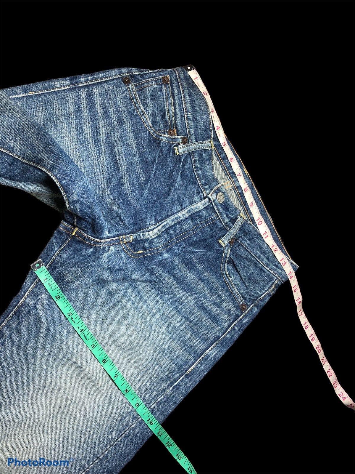 Journal Standard WASHED BLUE SELVEDGE DENIM BY JOURNAL STANDARD Size US 28 / EU 44 - 7 Thumbnail