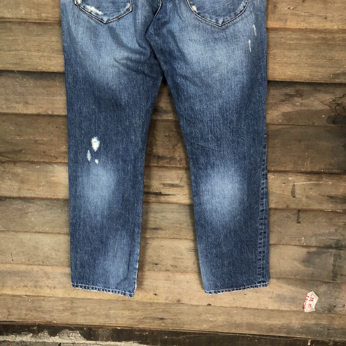 Marithe + Francois Girbaud Marithe Francois Girbaud Blue Distressed Denim Pants #5103 Size US 30 / EU 46 - 13 Thumbnail