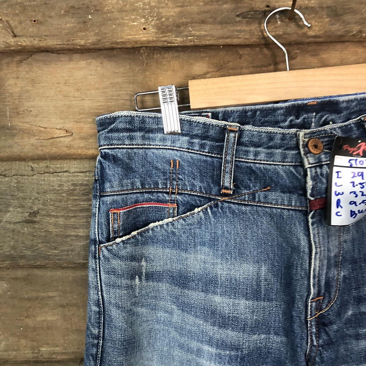 Marithe + Francois Girbaud Marithe Francois Girbaud Blue Distressed Denim Pants #5103 Size US 30 / EU 46 - 4 Thumbnail