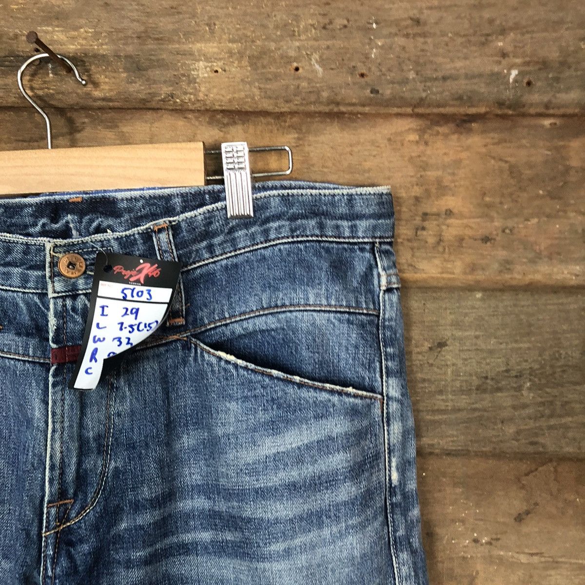 Marithe + Francois Girbaud Marithe Francois Girbaud Blue Distressed Denim Pants #5103 Size US 30 / EU 46 - 5 Thumbnail