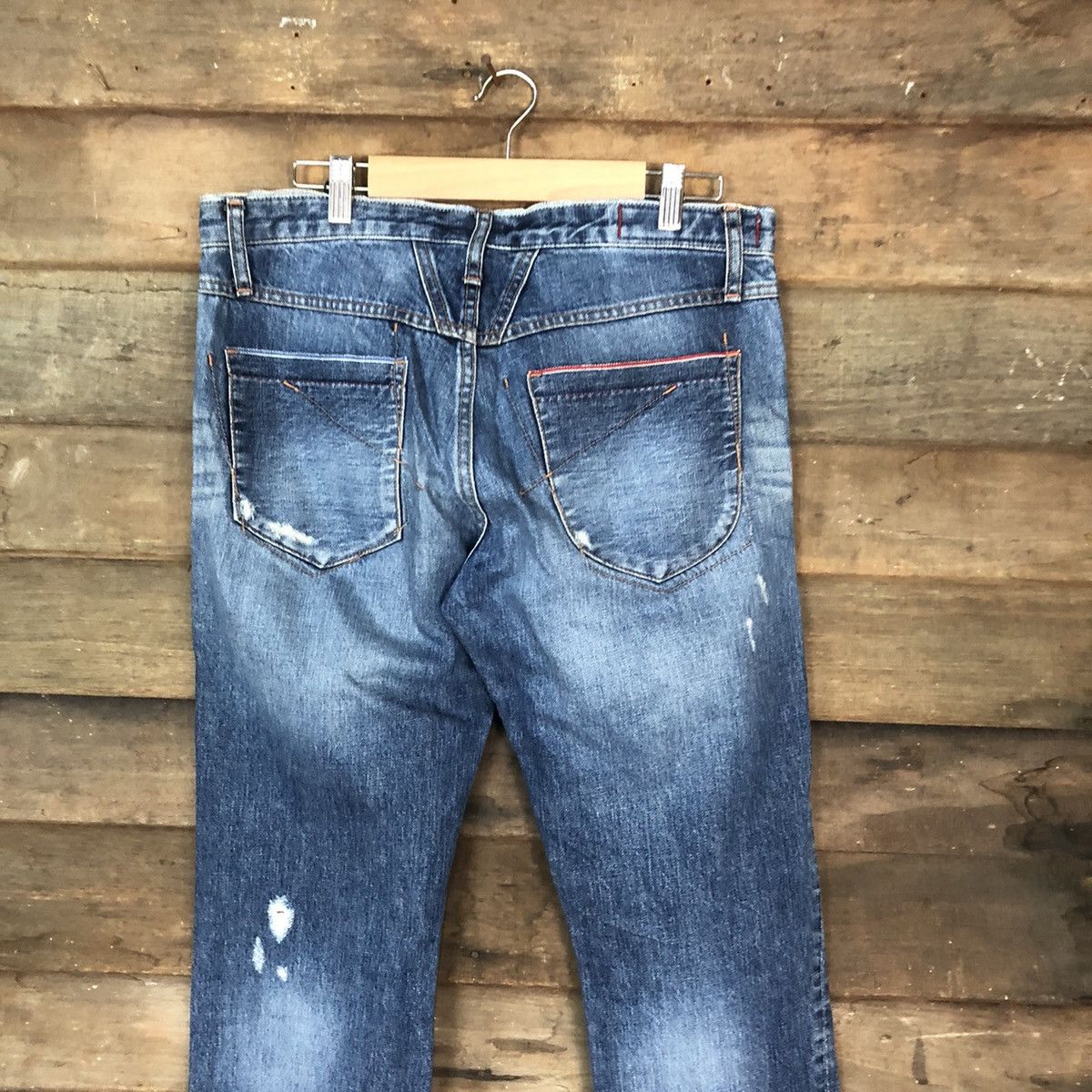 Marithe + Francois Girbaud Marithe Francois Girbaud Blue Distressed Denim Pants #5103 Size US 30 / EU 46 - 12 Thumbnail