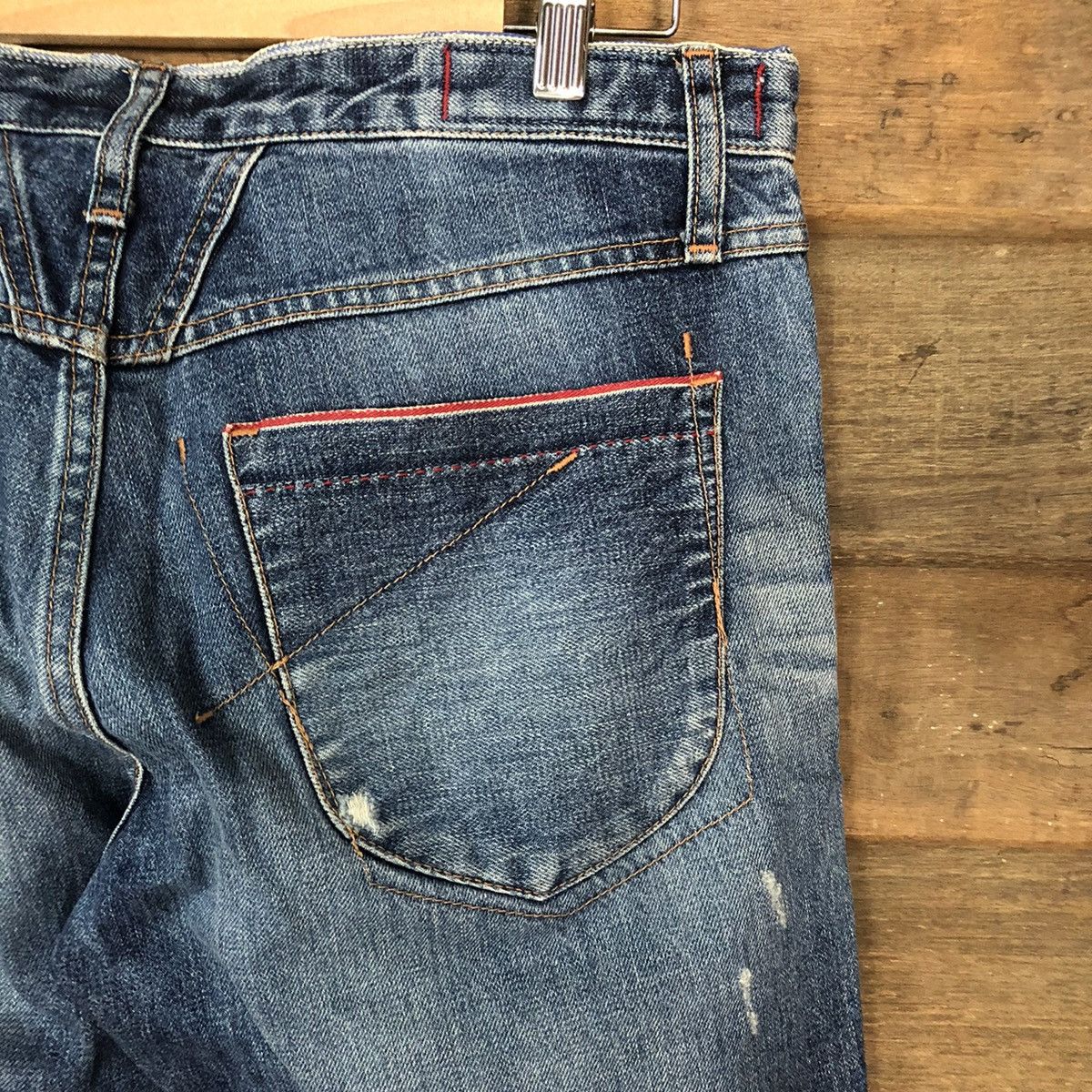 Marithe + Francois Girbaud Marithe Francois Girbaud Blue Distressed Denim Pants #5103 Size US 30 / EU 46 - 15 Thumbnail