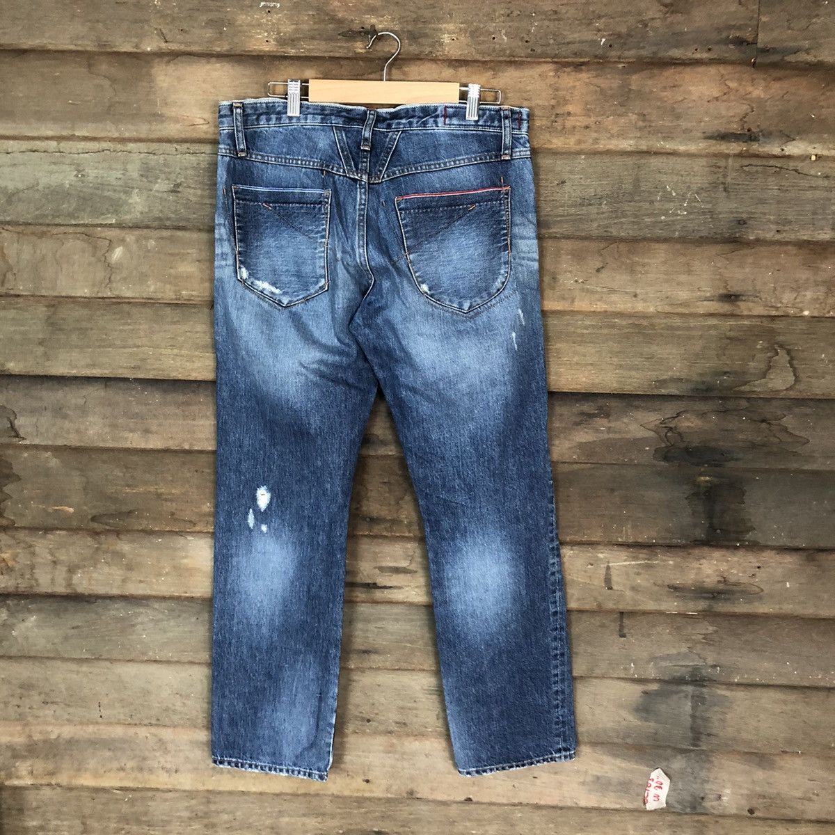 Marithe + Francois Girbaud Marithe Francois Girbaud Blue Distressed Denim Pants #5103 Size US 30 / EU 46 - 11 Thumbnail