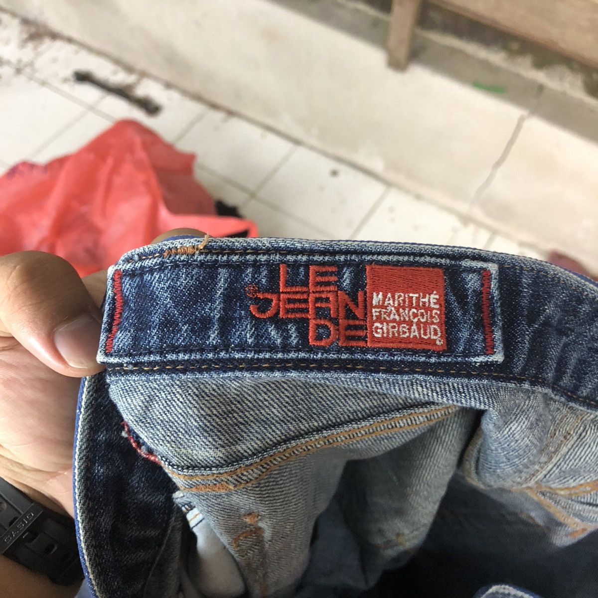 Marithe + Francois Girbaud Marithe Francois Girbaud Blue Distressed Denim Pants #5103 Size US 30 / EU 46 - 16 Thumbnail