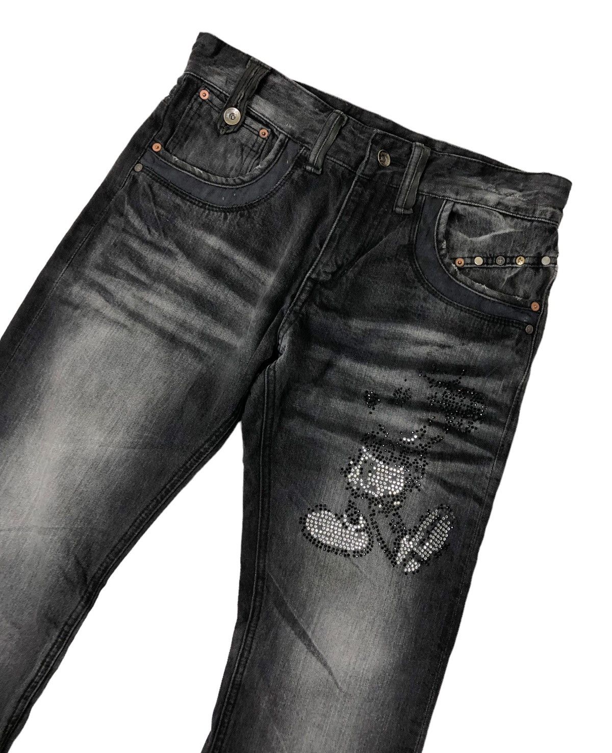 Japanese Brand Japanese Semantic Design x Disney Mickey Mouse Denim Jeans Size US 31 - 5 Thumbnail