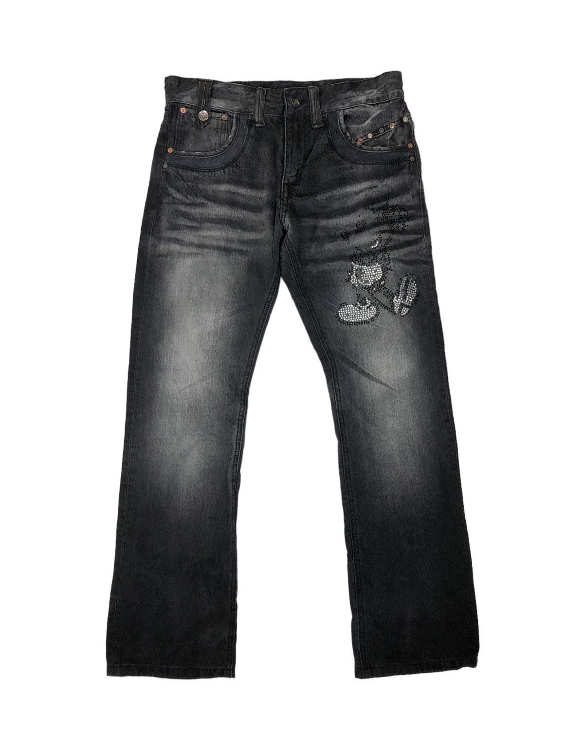 Japanese Brand Japanese Semantic Design x Disney Mickey Mouse Denim Jeans Size US 31 - 1 Thumbnail