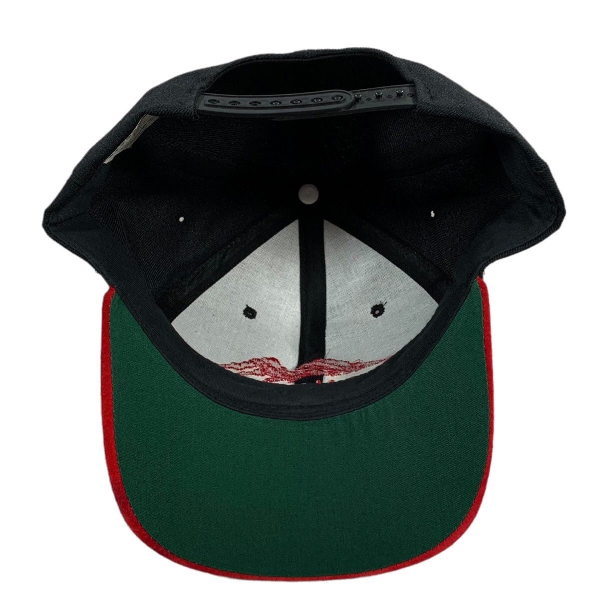 Vintage VTG Headmasters Montana Black Red Wool Blend Snapback Hat Size ONE SIZE - 4 Thumbnail