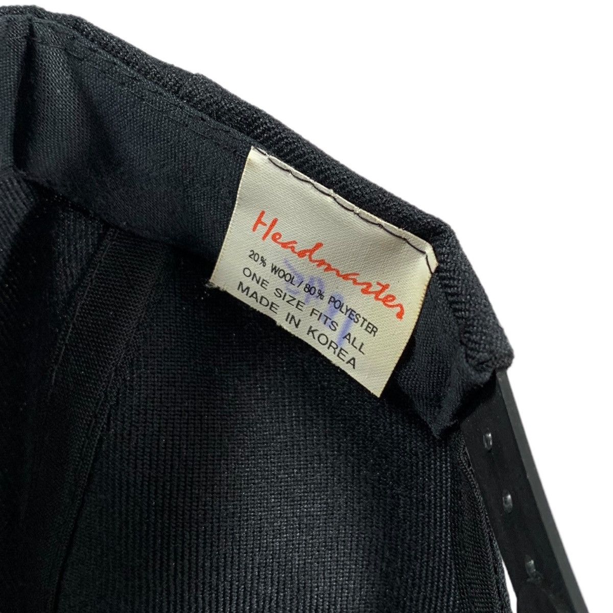Vintage VTG Headmasters Montana Black Red Wool Blend Snapback Hat Size ONE SIZE - 5 Thumbnail