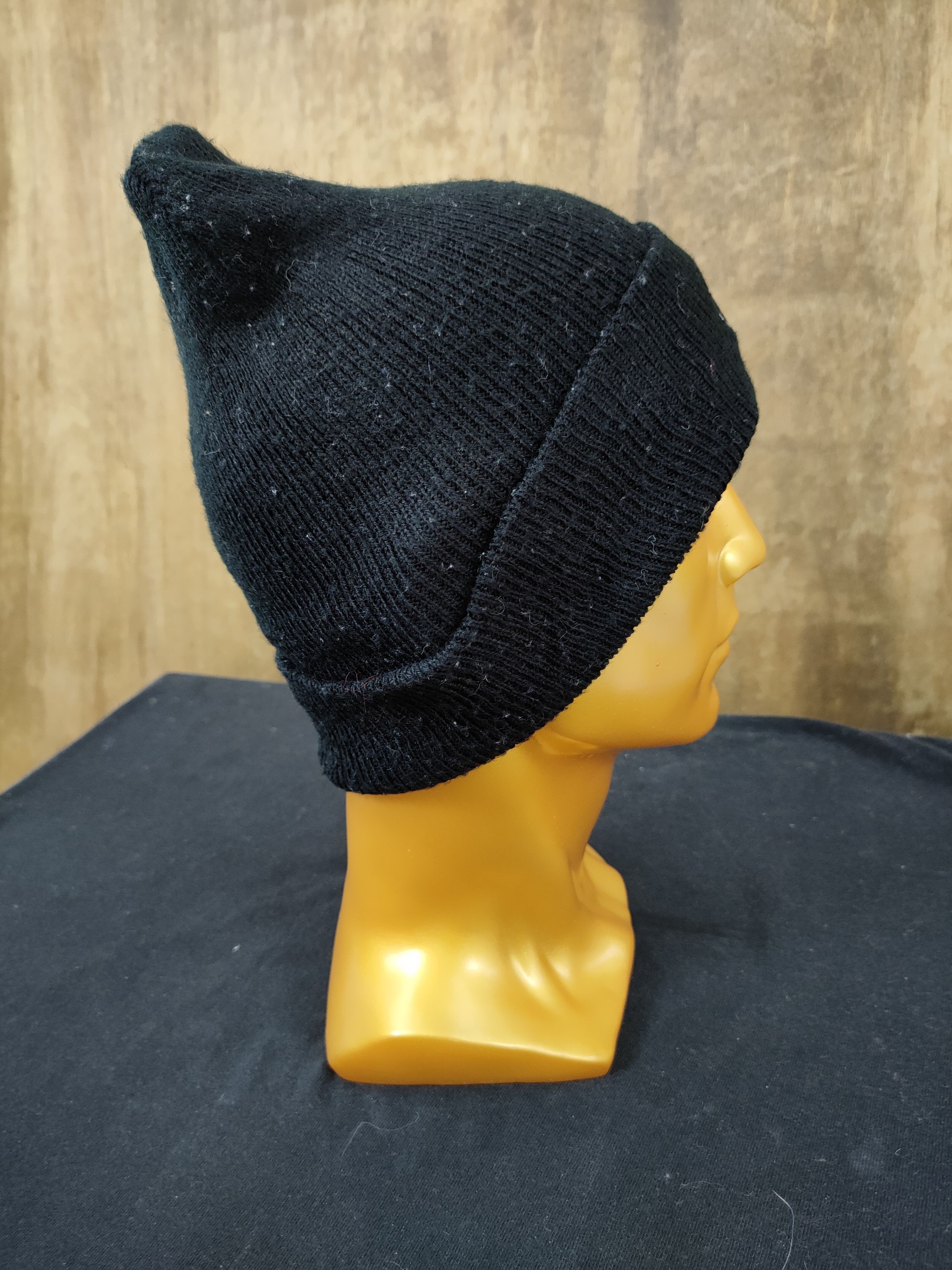 Nike × Vintage Nike Black vintage big logo beanie hat snow cap #013 Size ONE SIZE - 4 Thumbnail