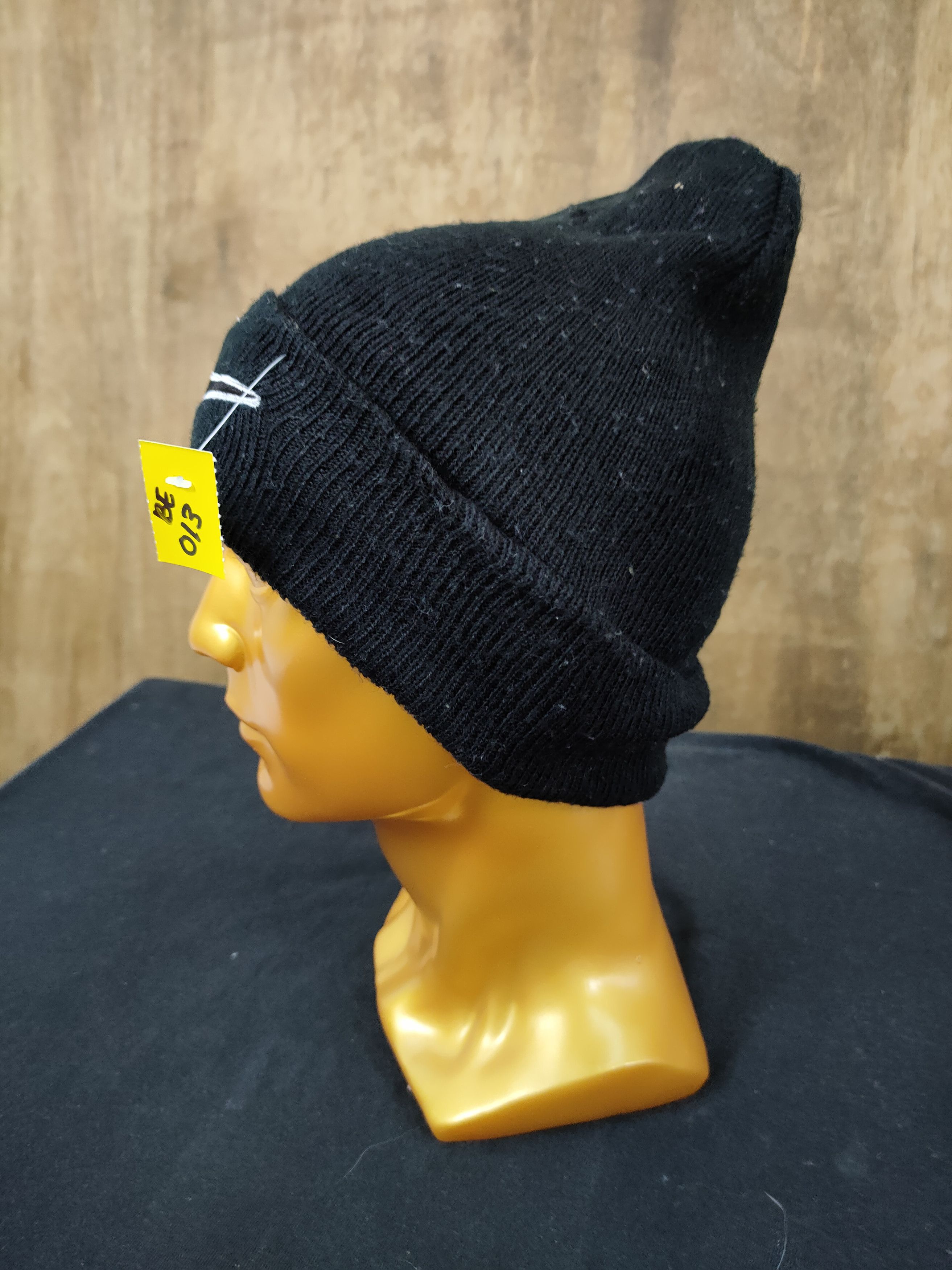 Nike × Vintage Nike Black vintage big logo beanie hat snow cap #013 Size ONE SIZE - 2 Thumbnail
