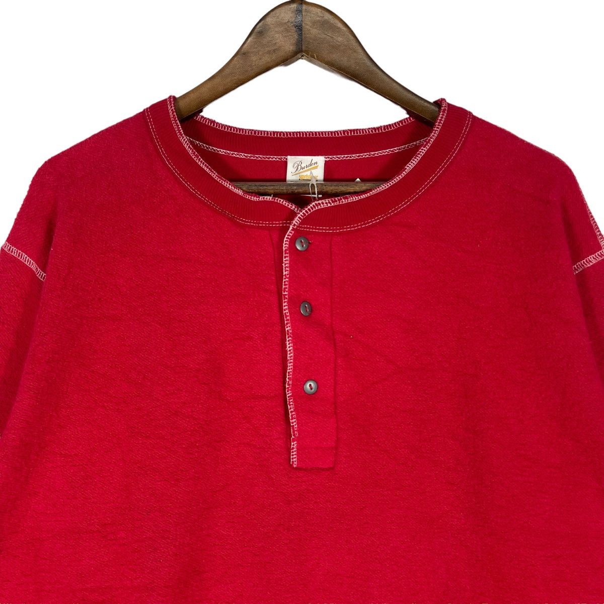 Japanese Brand Burden Union Made Henley Sweater Size US L / EU 52-54 / 3 - 6 Thumbnail