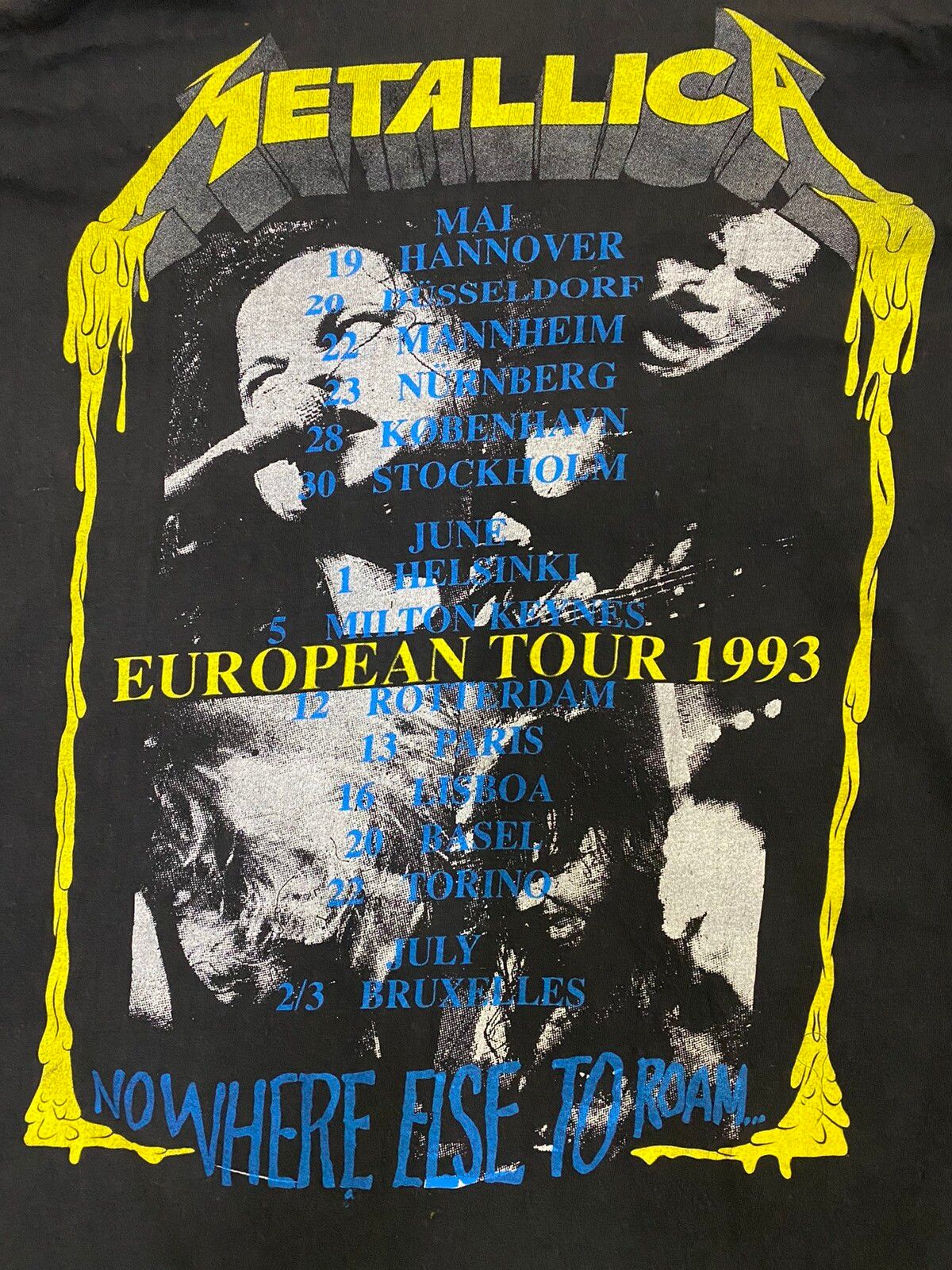 Vintage vintage 1993 METALLICA european tour pushead t-shirts Size US XL / EU 56 / 4 - 6 Thumbnail