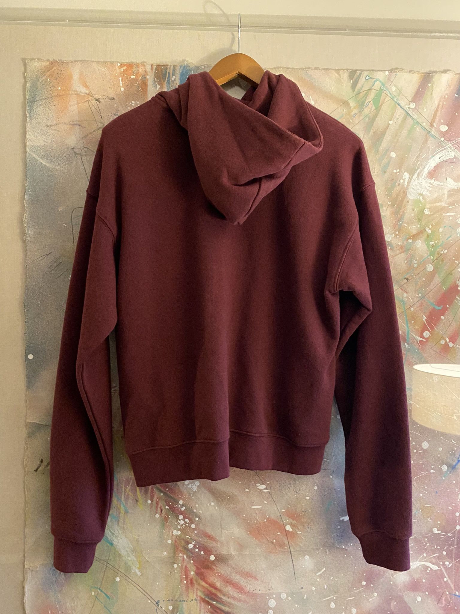 John Elliott JOHN ELLIOTT Burgundy Hoodie (Aspen Mockneck) MSRP $240 Size US S / EU 44-46 / 1 - 4 Thumbnail