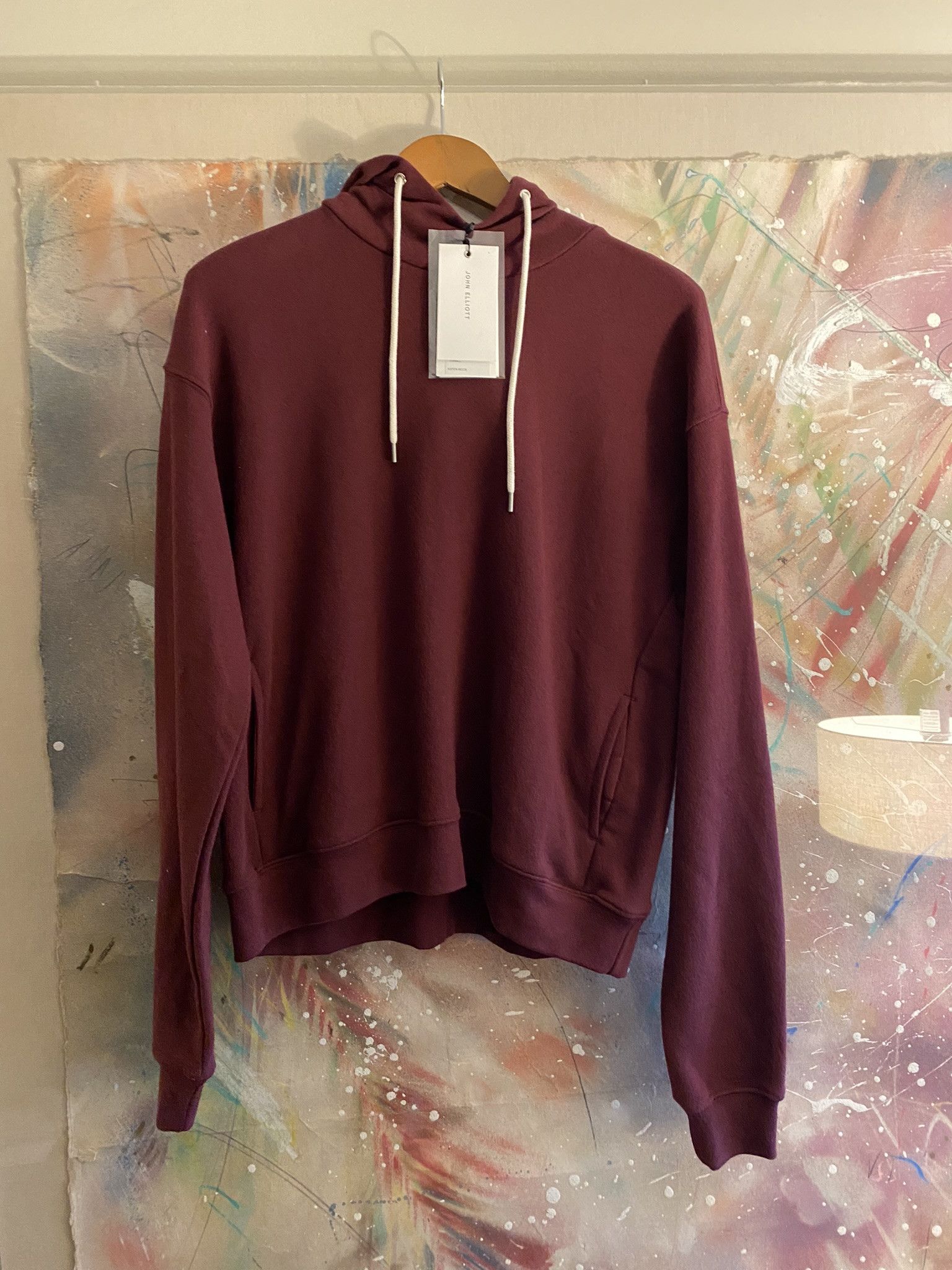 John Elliott JOHN ELLIOTT Burgundy Hoodie (Aspen Mockneck) MSRP $240 Size US S / EU 44-46 / 1 - 1 Thumbnail