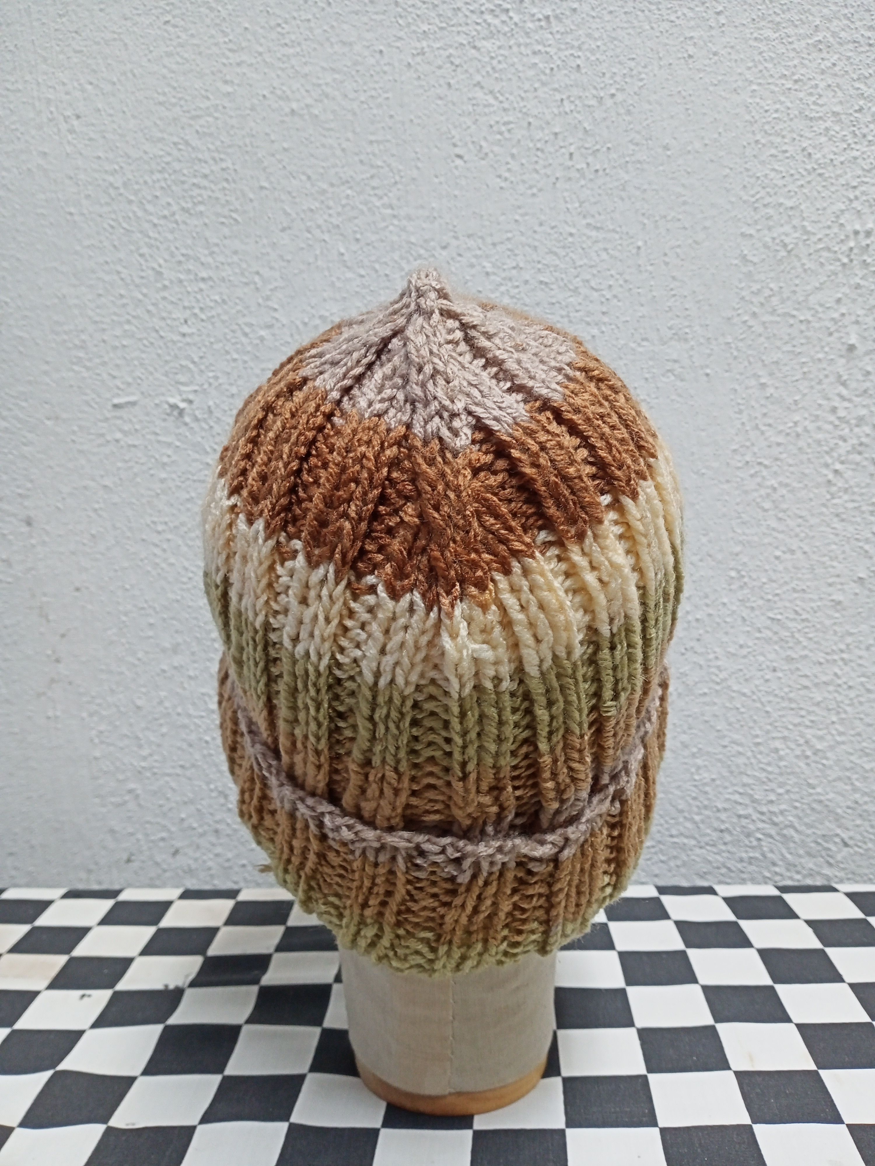 Japanese Brand Japanese Multicolor Beanie Hat Size ONE SIZE - 6 Thumbnail