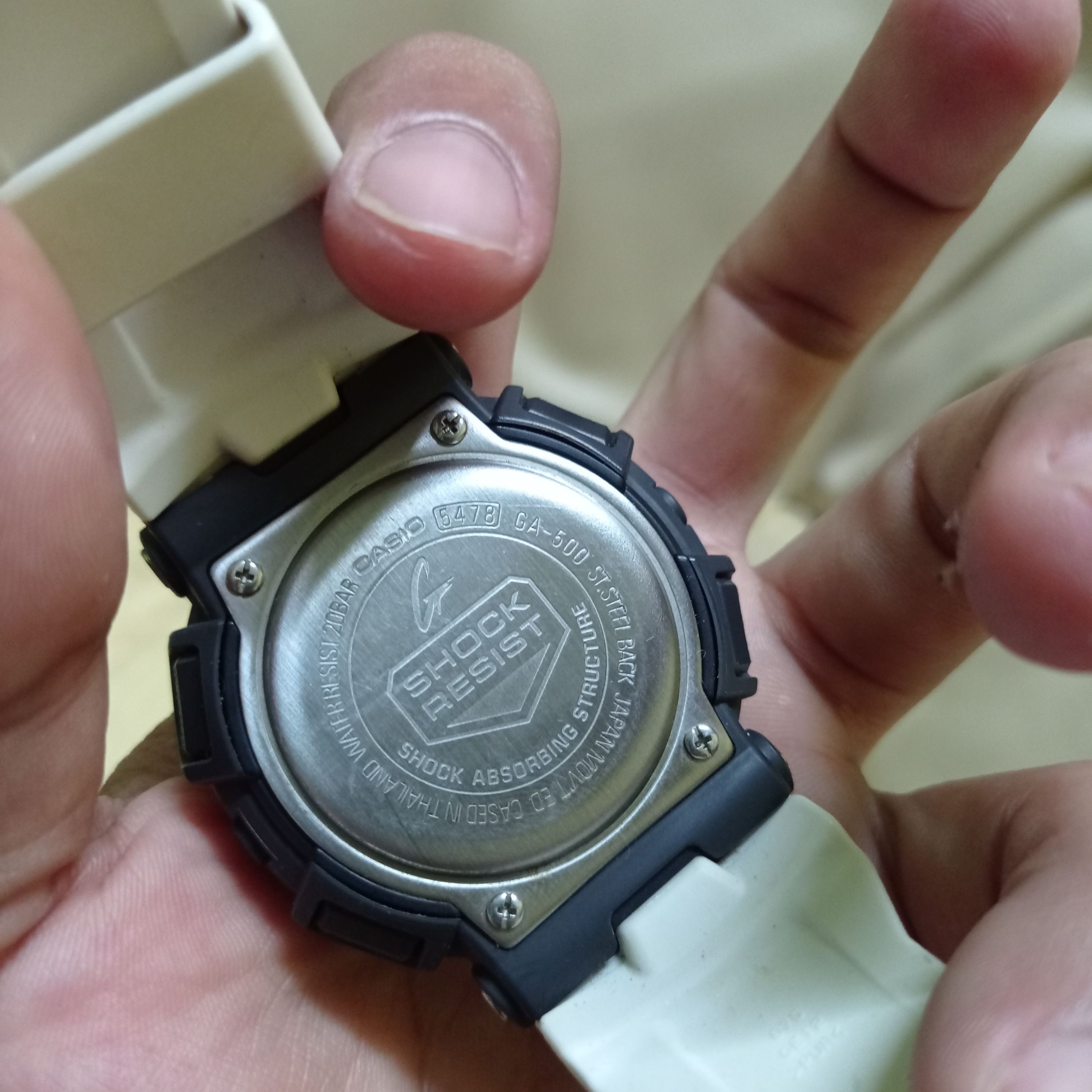 Casio COOL WHITE "G SHOCK GA-500" (JAPAN WATCH) Size ONE SIZE - 5 Thumbnail