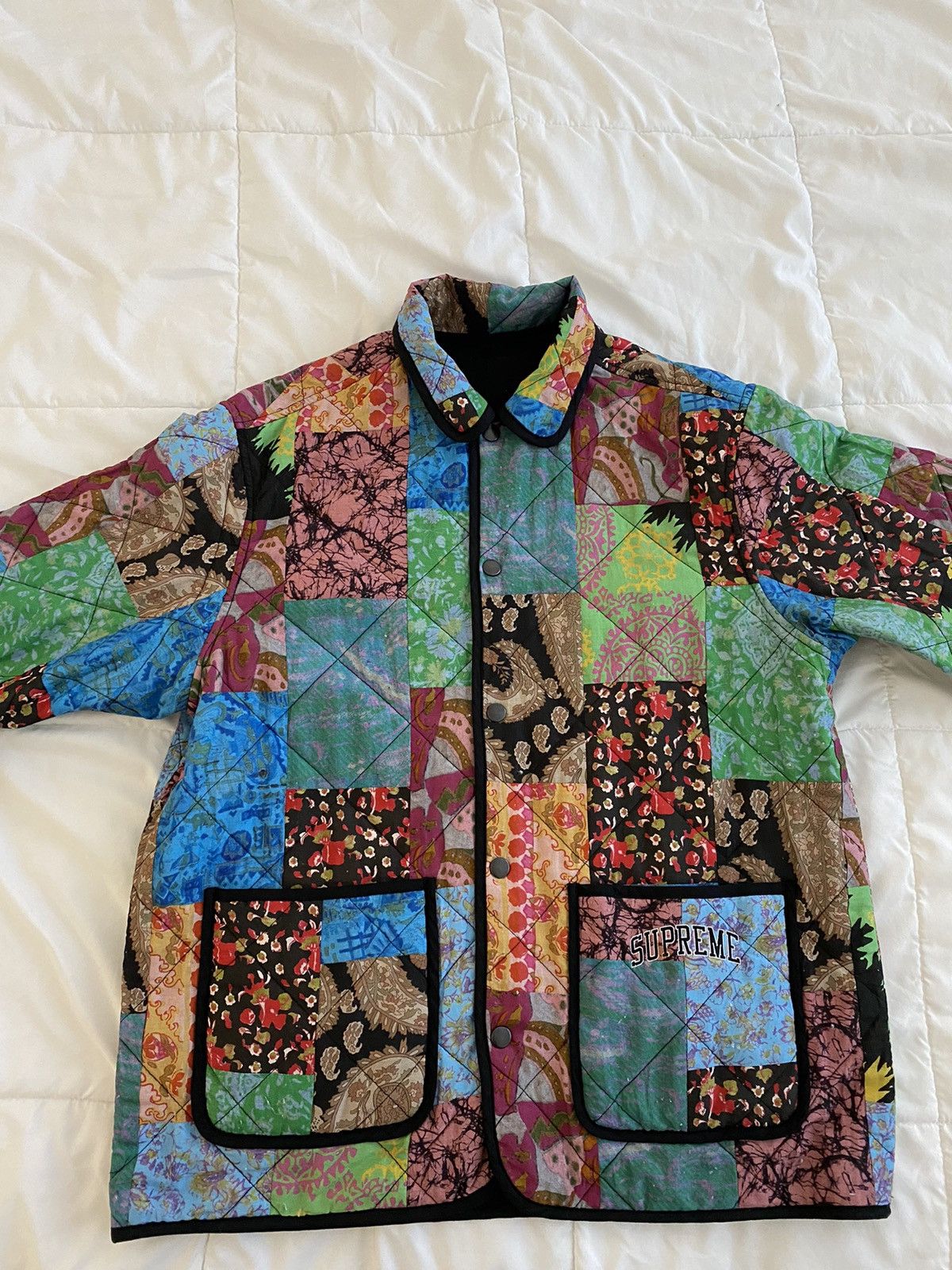 男性に人気！ Patchwork 【S】Supreme Quilted Reversible Patchwork ...