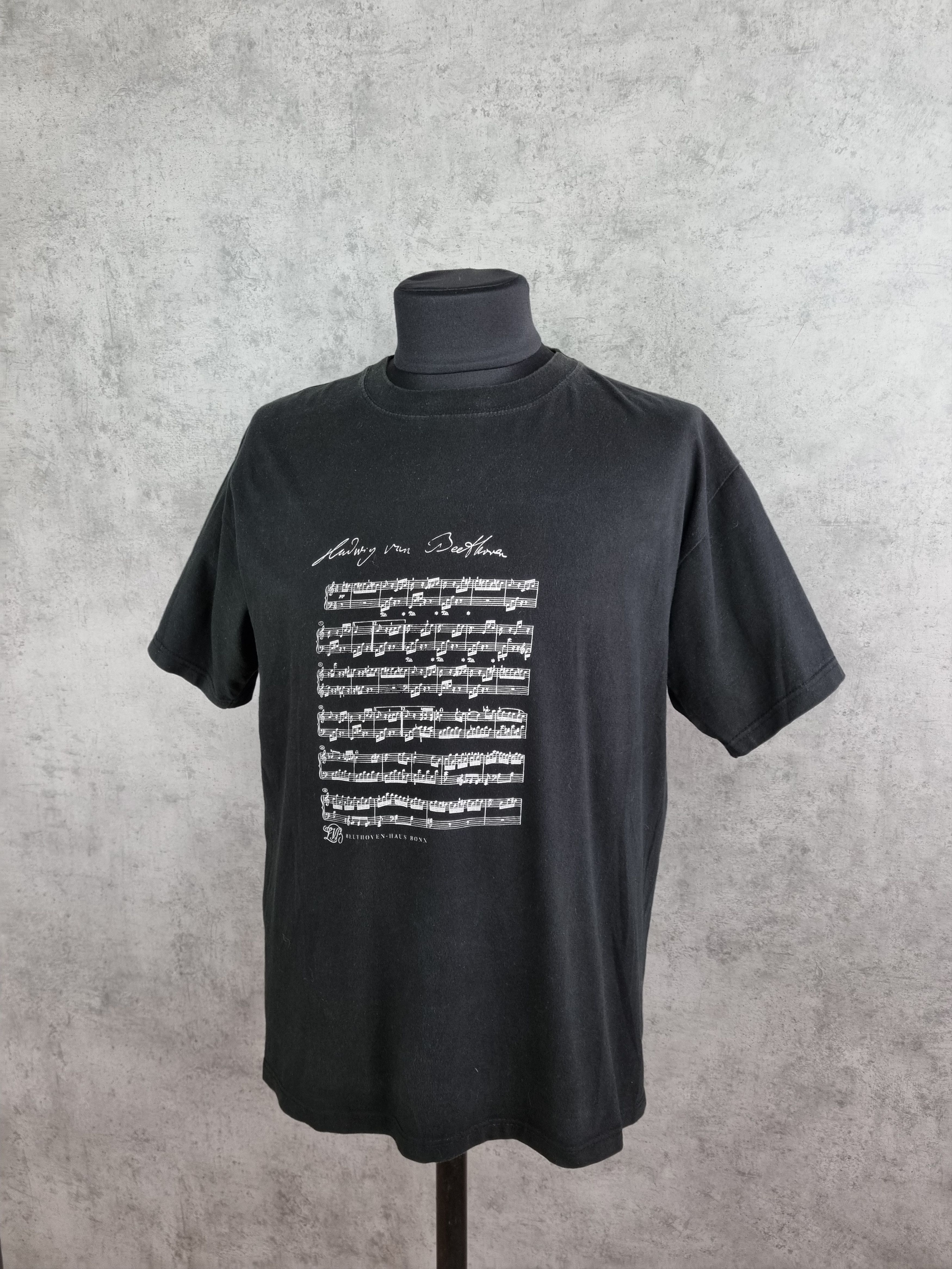 Band Tees × Vintage 90s Ludwig van Beethoven Tee shirt Rare Size US XL / EU 56 / 4 - 4 Thumbnail