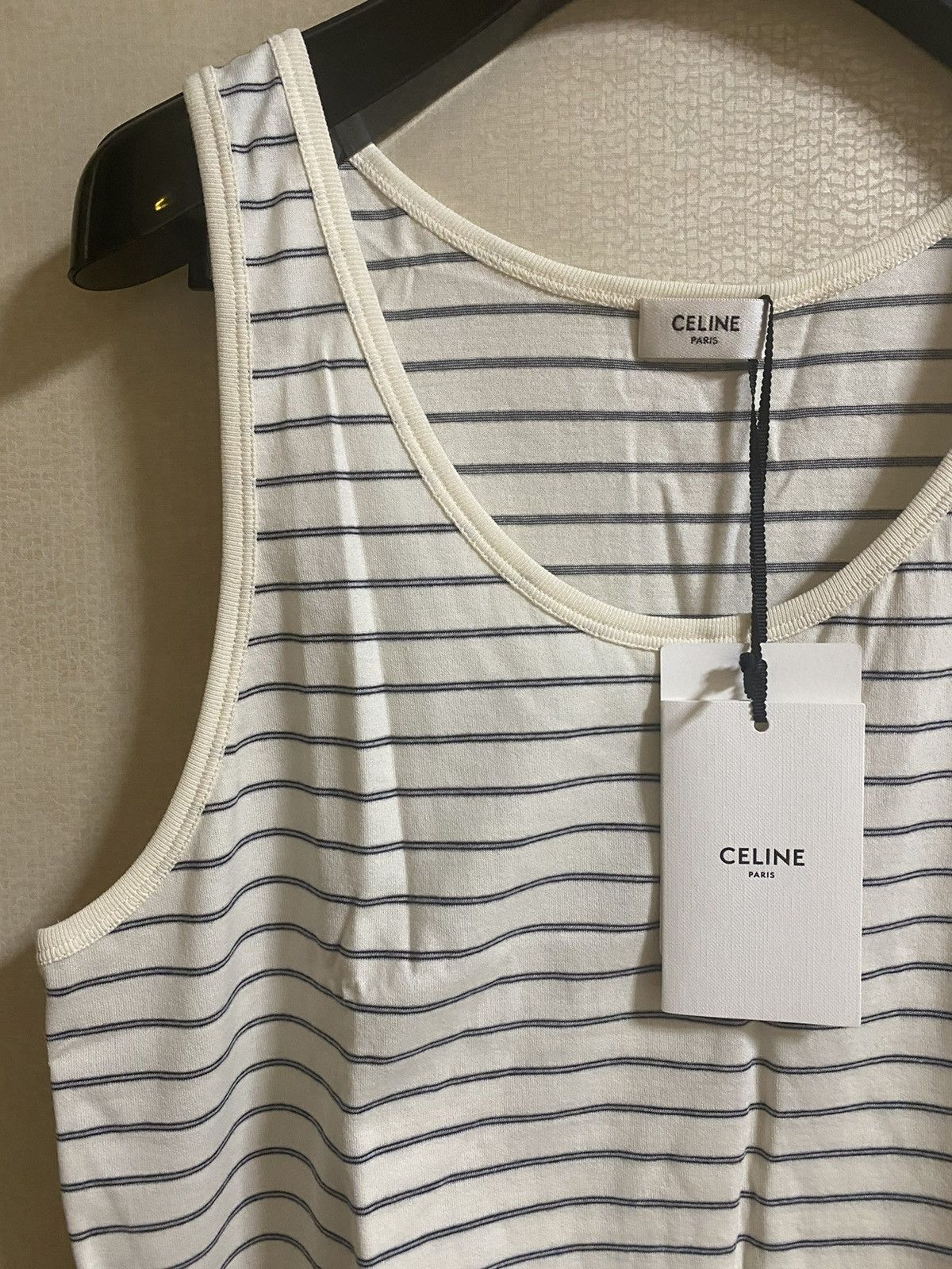 Celine × Hedi Slimane SS20 Runaway striped tank top Size US M / EU 48-50 / 2 - 6 Thumbnail