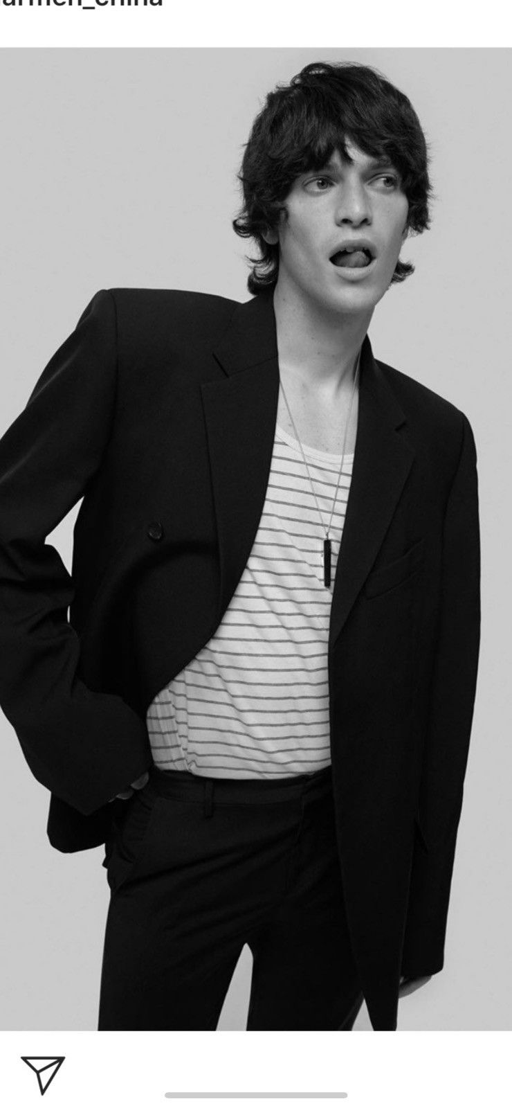 Celine × Hedi Slimane SS20 Runaway striped tank top Size US M / EU 48-50 / 2 - 3 Thumbnail