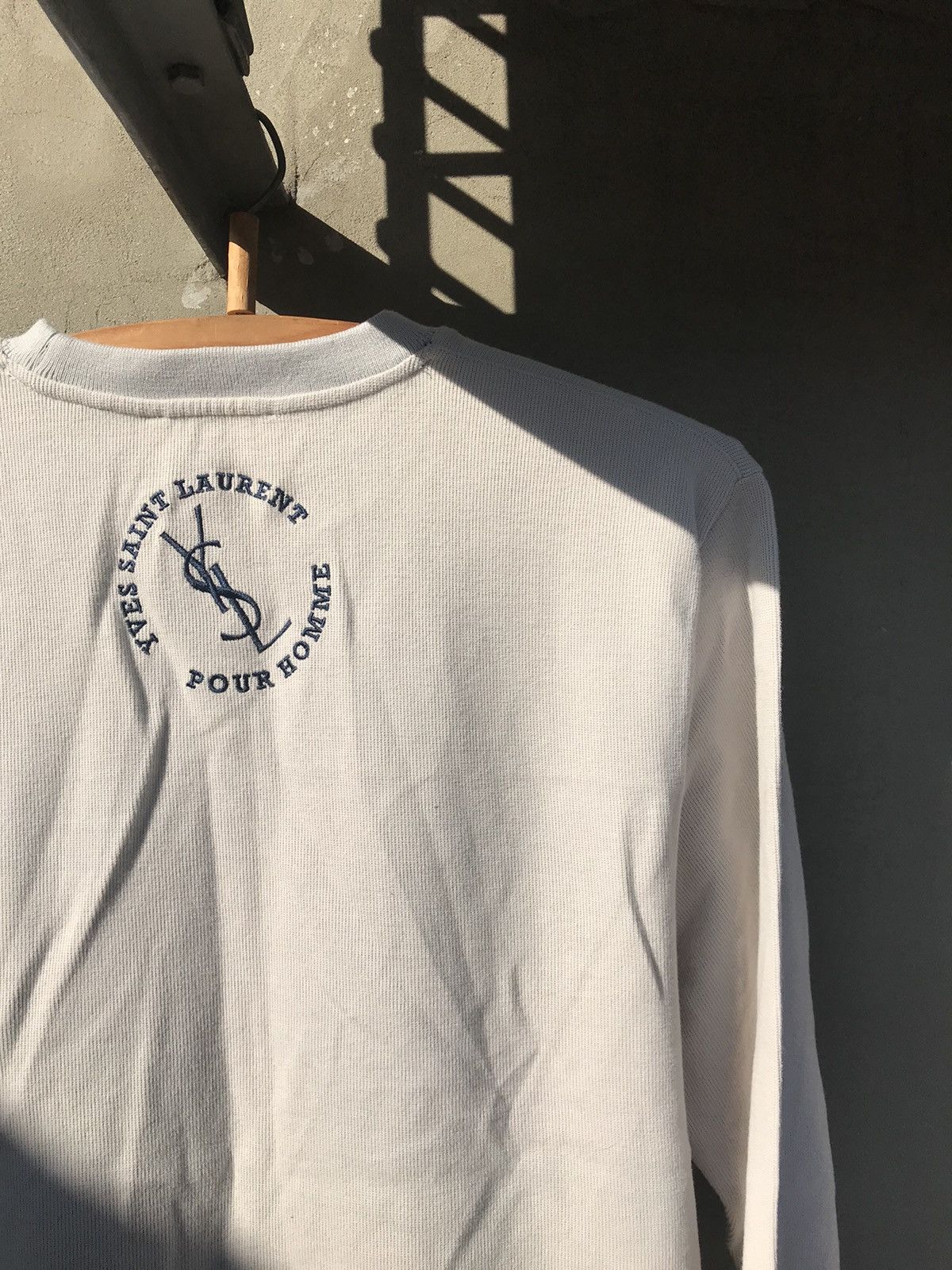 Vintage YSL Yves Saint Laurent Sweatshirt Big Logo Vintage Size US M / EU 48-50 / 2 - 1 Thumbnail
