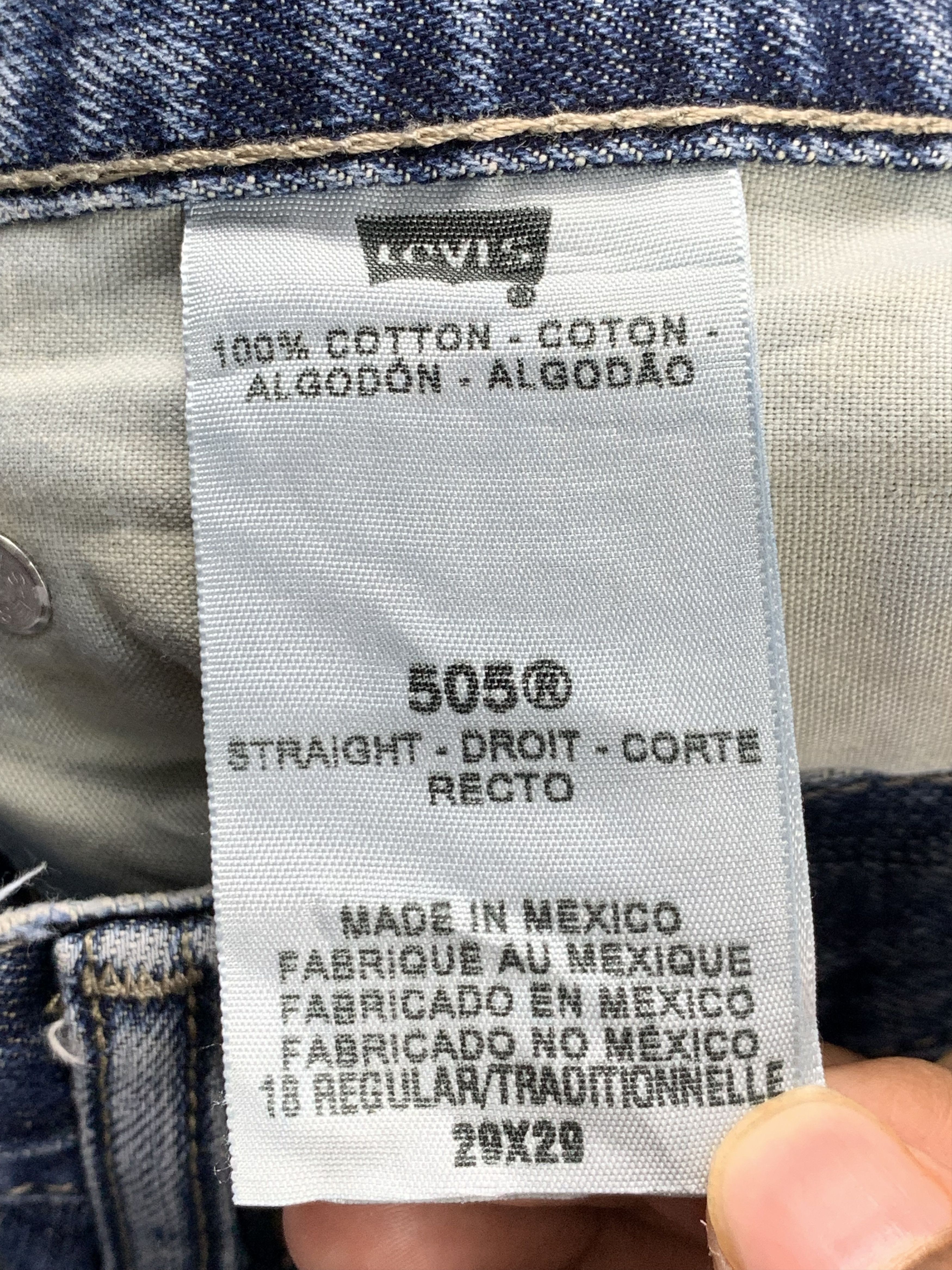 Levi's Vintage Levis 505 Faded Blue Jeans DP2047 Size US 30 / EU 46 - 7 Thumbnail