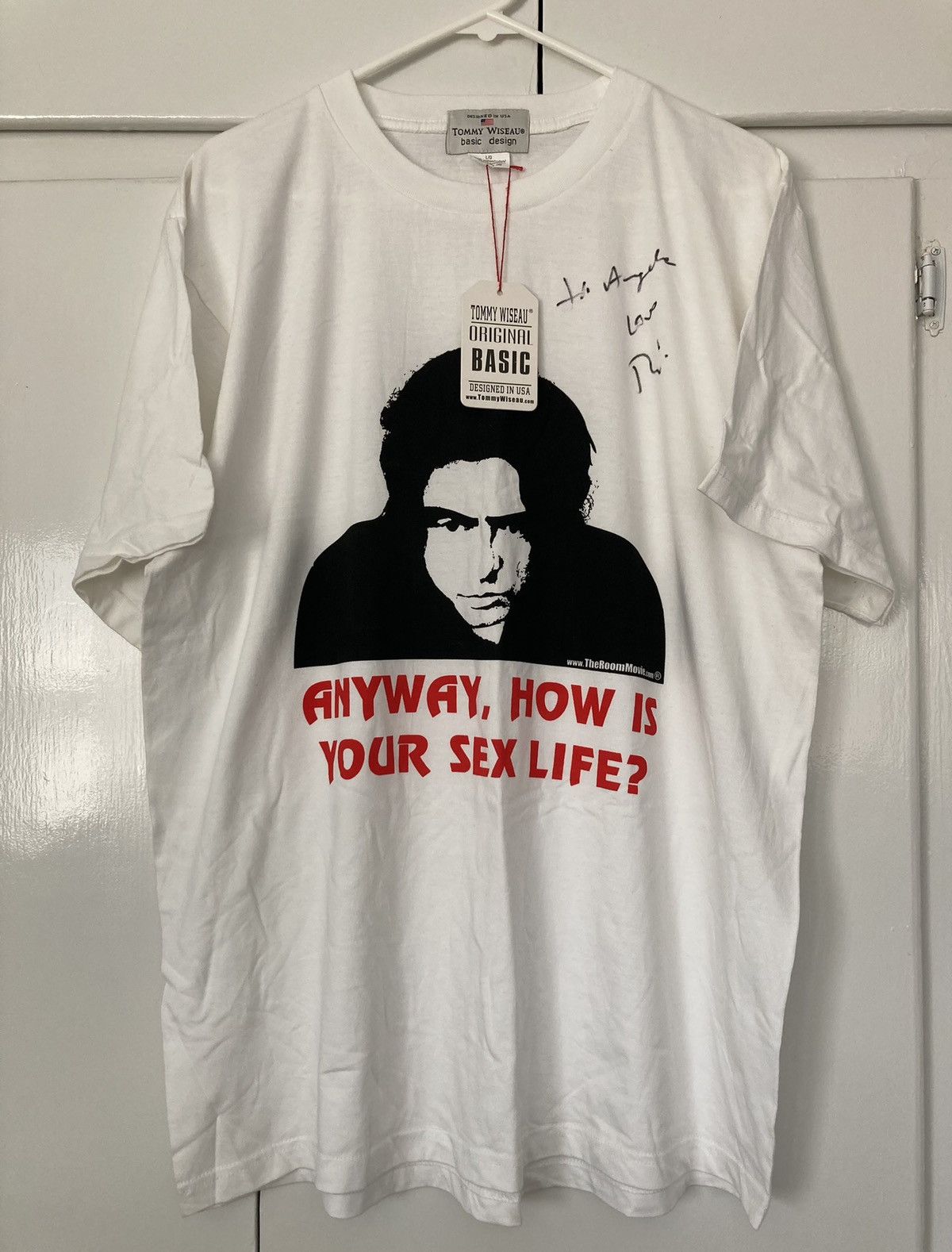 Vintage THE ROOM MOVIE TOMMY WISEAU SHIRT SIGNED HOWS SEX LIFE PROMO Size US L / EU 52-54 / 3 - 1 Thumbnail