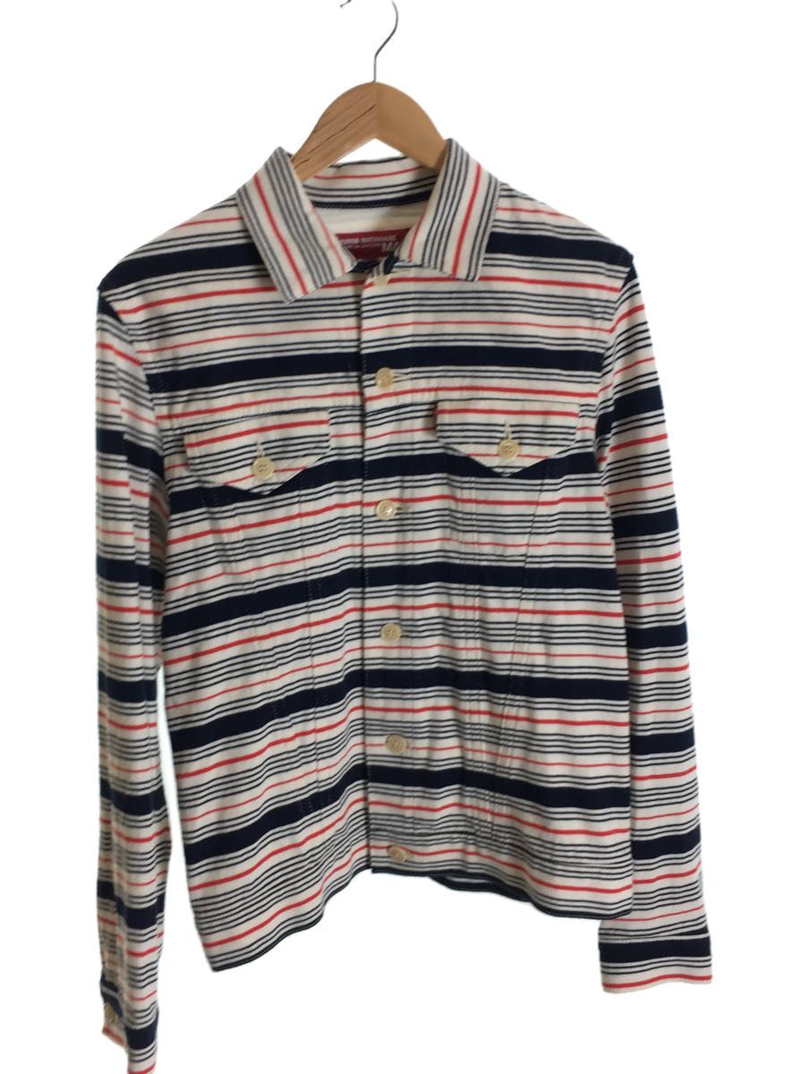 Light Jackets Multicolor Border Pattern Long Sleeve