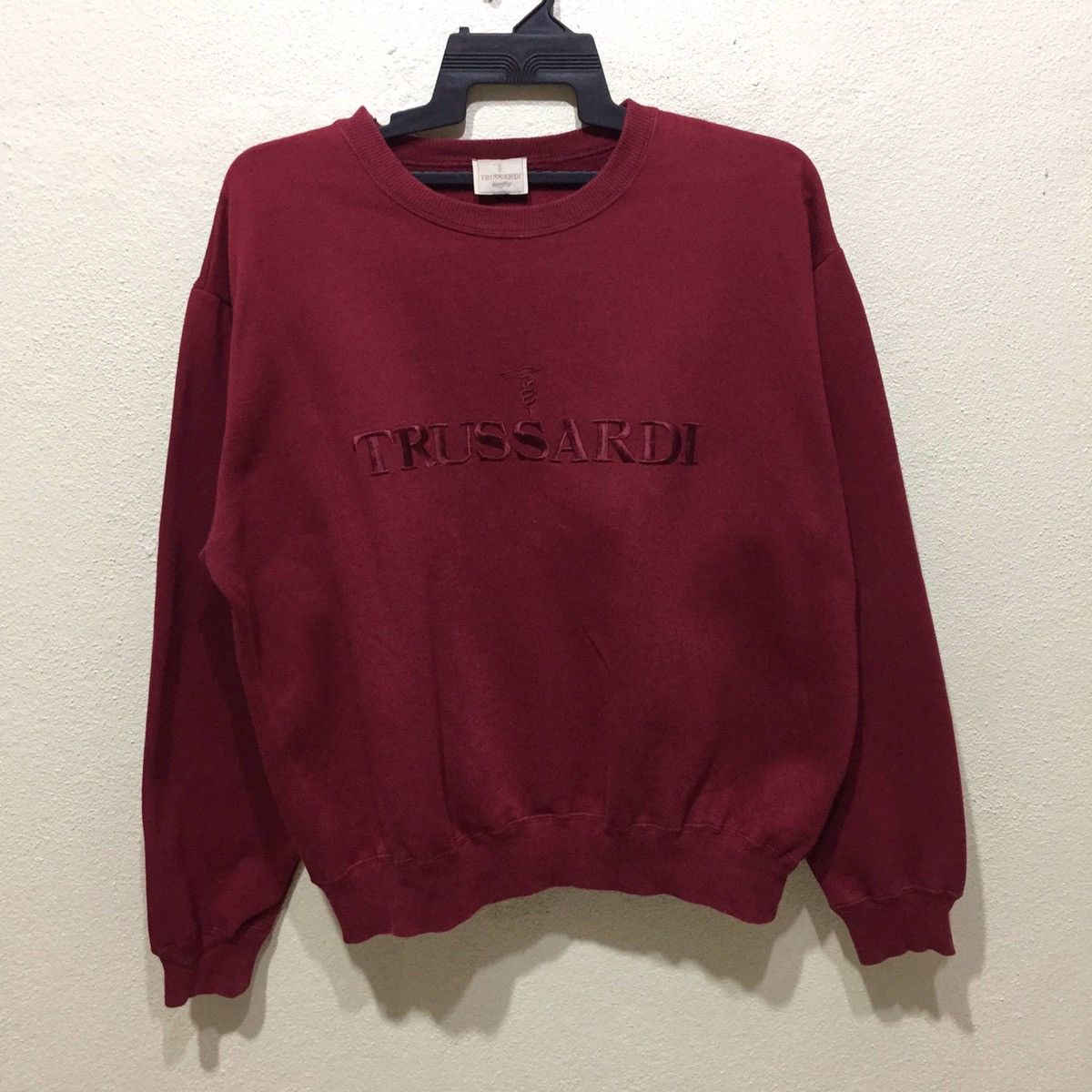 Trussardi Trussardi Embbroidered Big Logo Sweatshirt size XL Size US XL / EU 56 / 4 - 1 Thumbnail