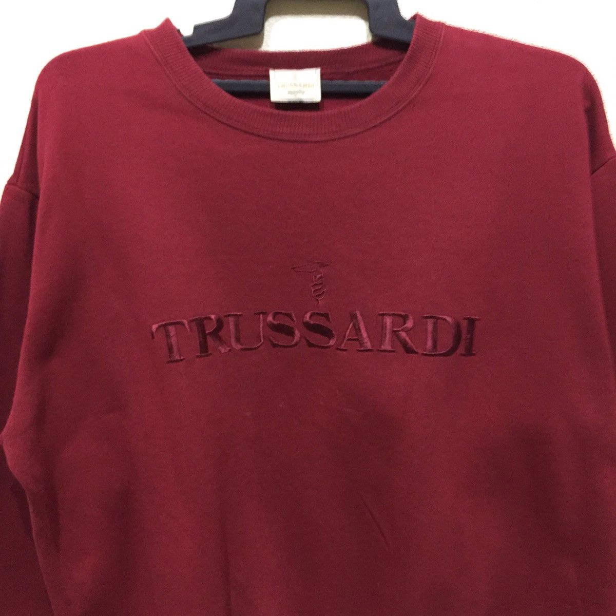 Trussardi Trussardi Embbroidered Big Logo Sweatshirt size XL Size US XL / EU 56 / 4 - 5 Thumbnail