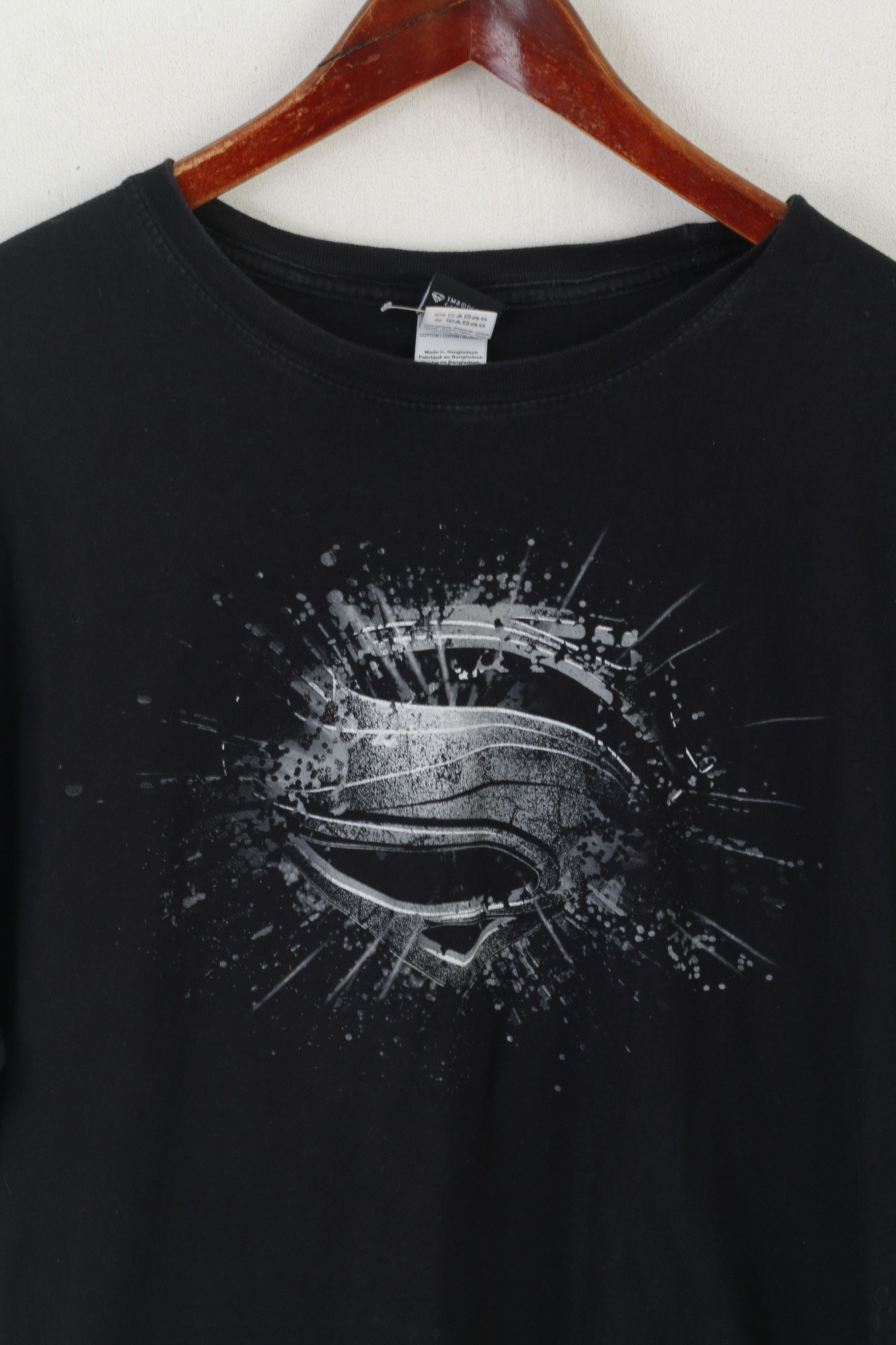 Gildan Gildan Man Of Steel Men 2XL T- Shirt Black Cotton 9458 Size US XXL / EU 58 / 5 - 2 Thumbnail