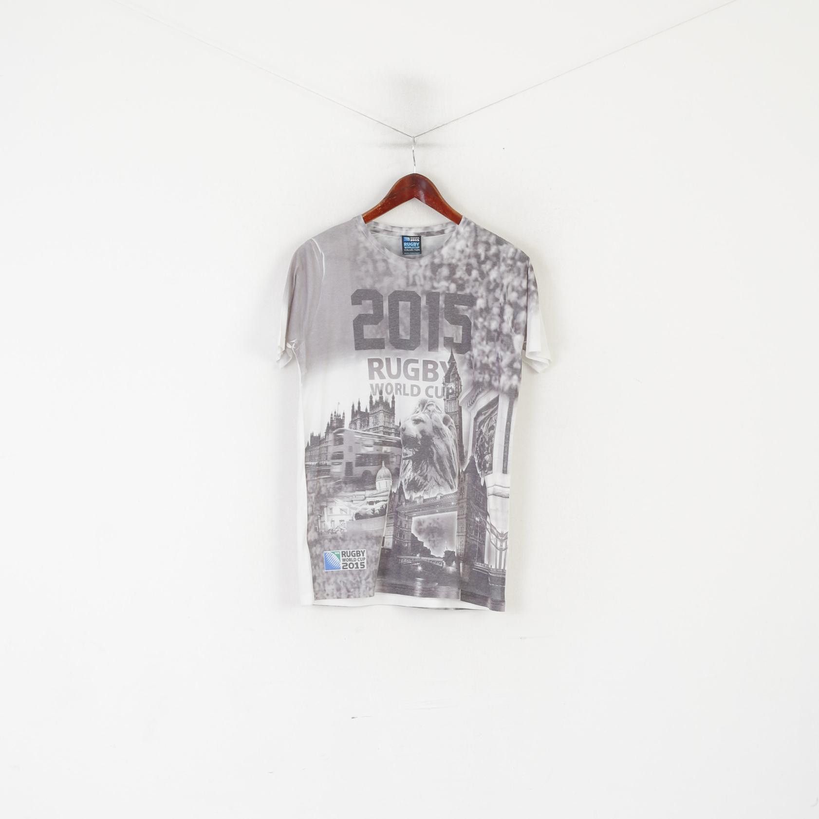 Other Rugby World Cup 2015 Men S Shirt Grey Graphic 9459 Size US S / EU 44-46 / 1 - 1 Thumbnail