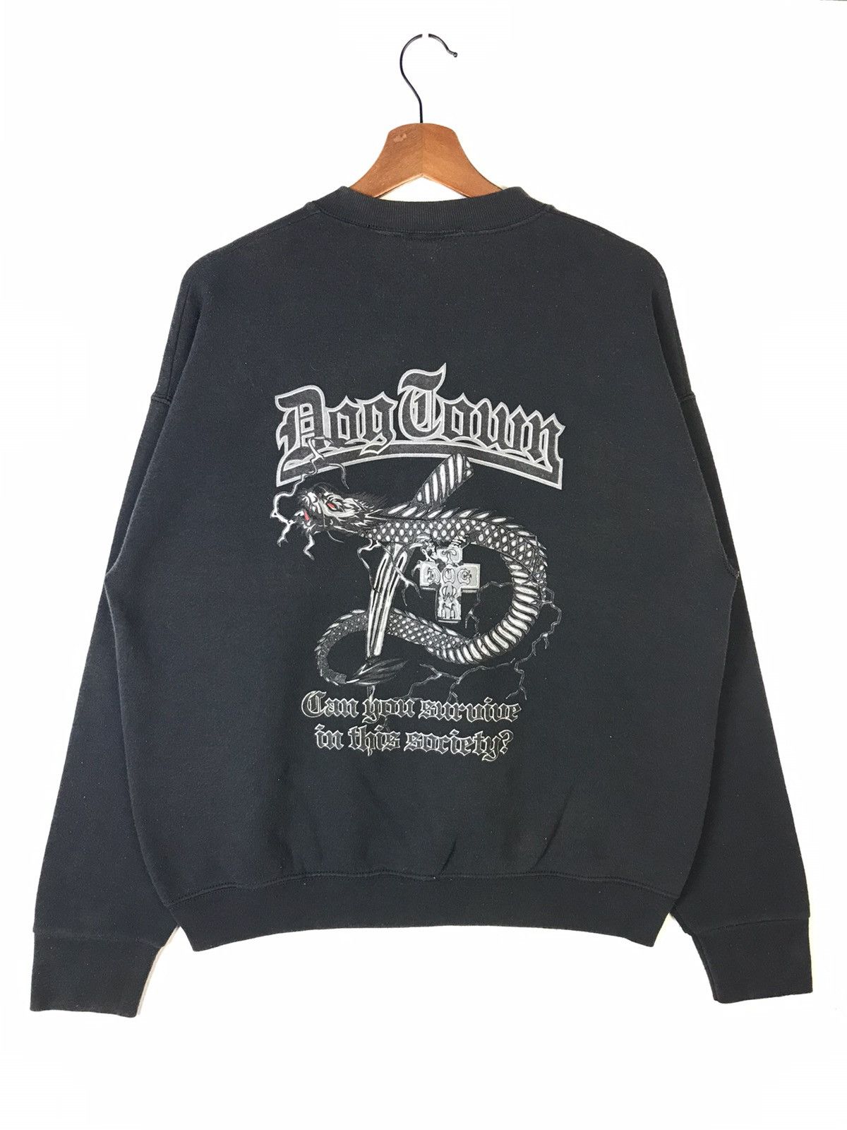 Dogtown × Vintage RARE❗️90s Dog Town Skateboard Sukajan Sweatshirt Size US L / EU 52-54 / 3 - 2 Thumbnail