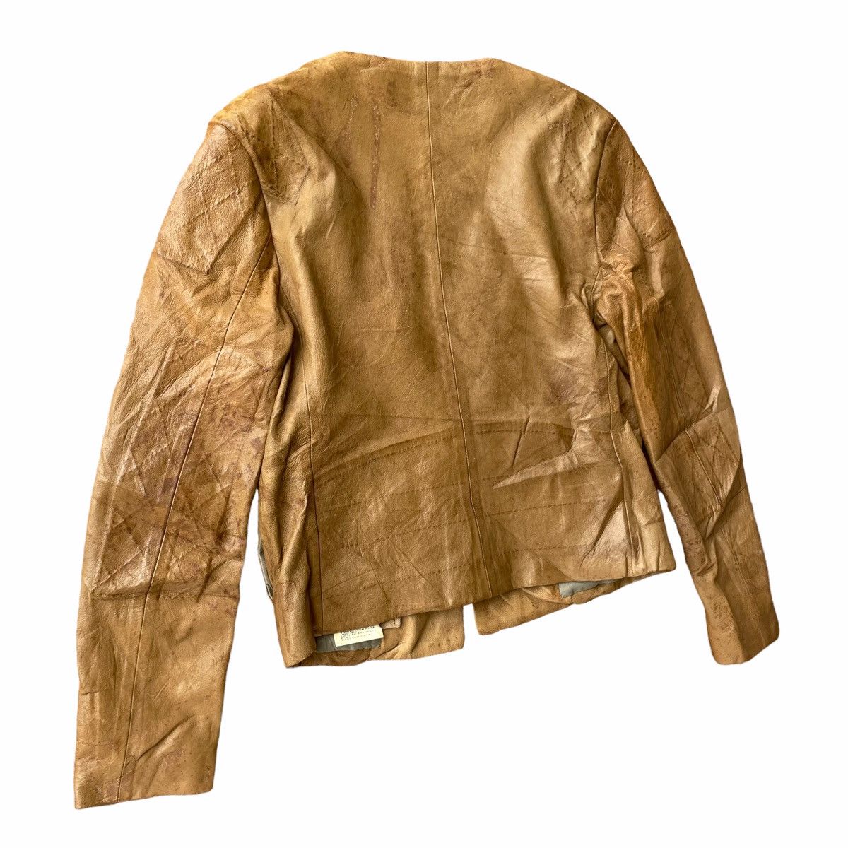 Japanese Brand × Maison MIHARA YASUHIRO 💥 MIHARAYASUHIRO BIKER SHEEPSKIN LEATHER JACKET Size S / US 4 / IT 40 - 11 Thumbnail