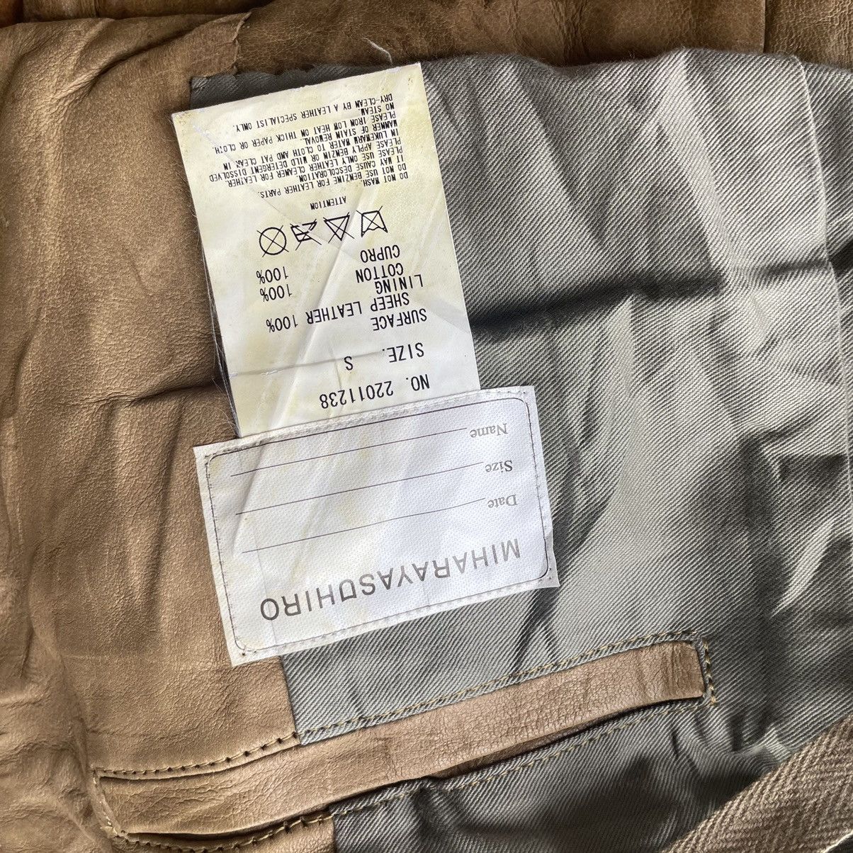 Japanese Brand × Maison MIHARA YASUHIRO 💥 MIHARAYASUHIRO BIKER SHEEPSKIN LEATHER JACKET Size S / US 4 / IT 40 - 13 Thumbnail