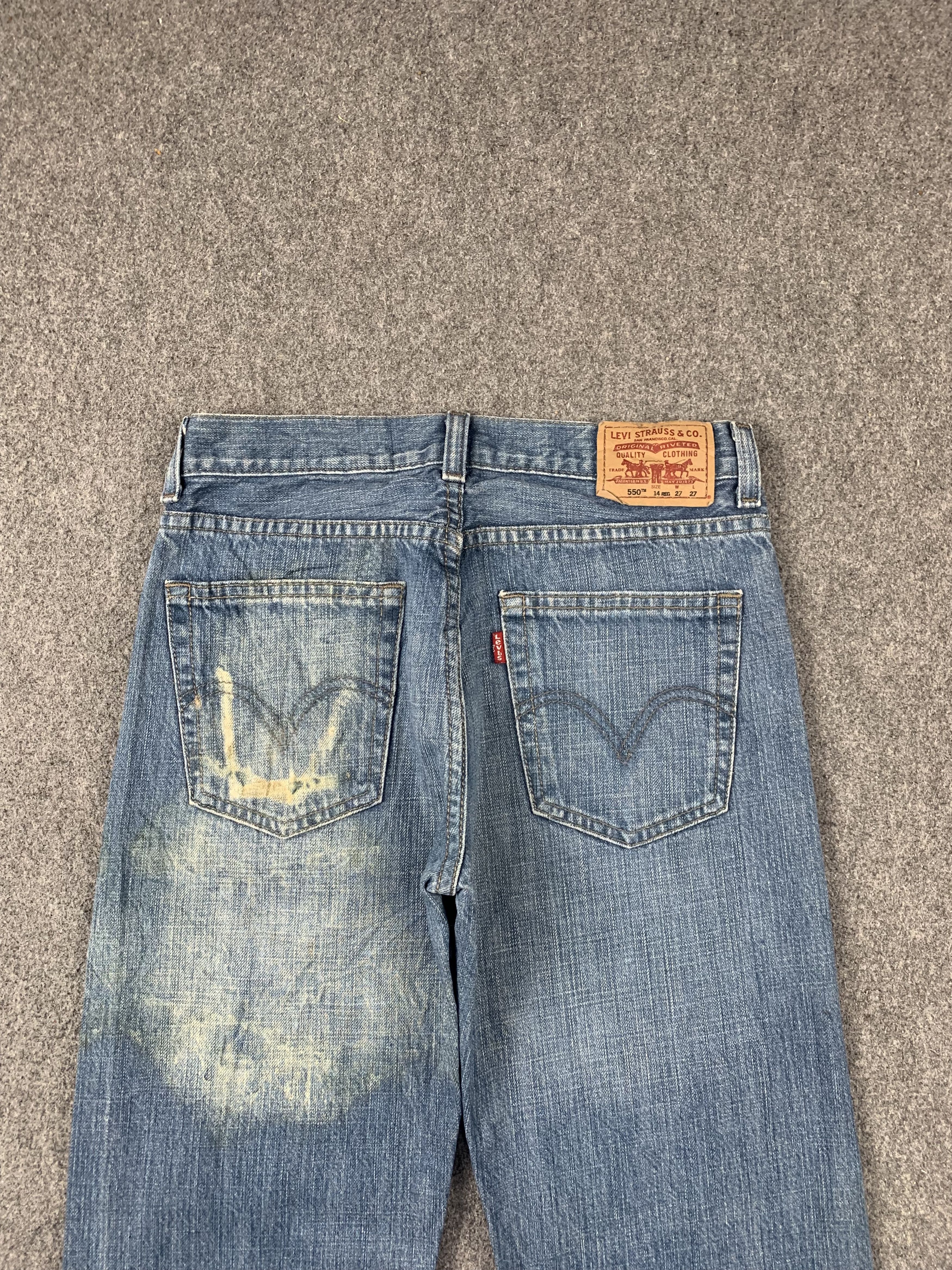 Levi's Vintage Levis 550 Faded Blue Jeans DP2054 Size US 27 - 4 Thumbnail