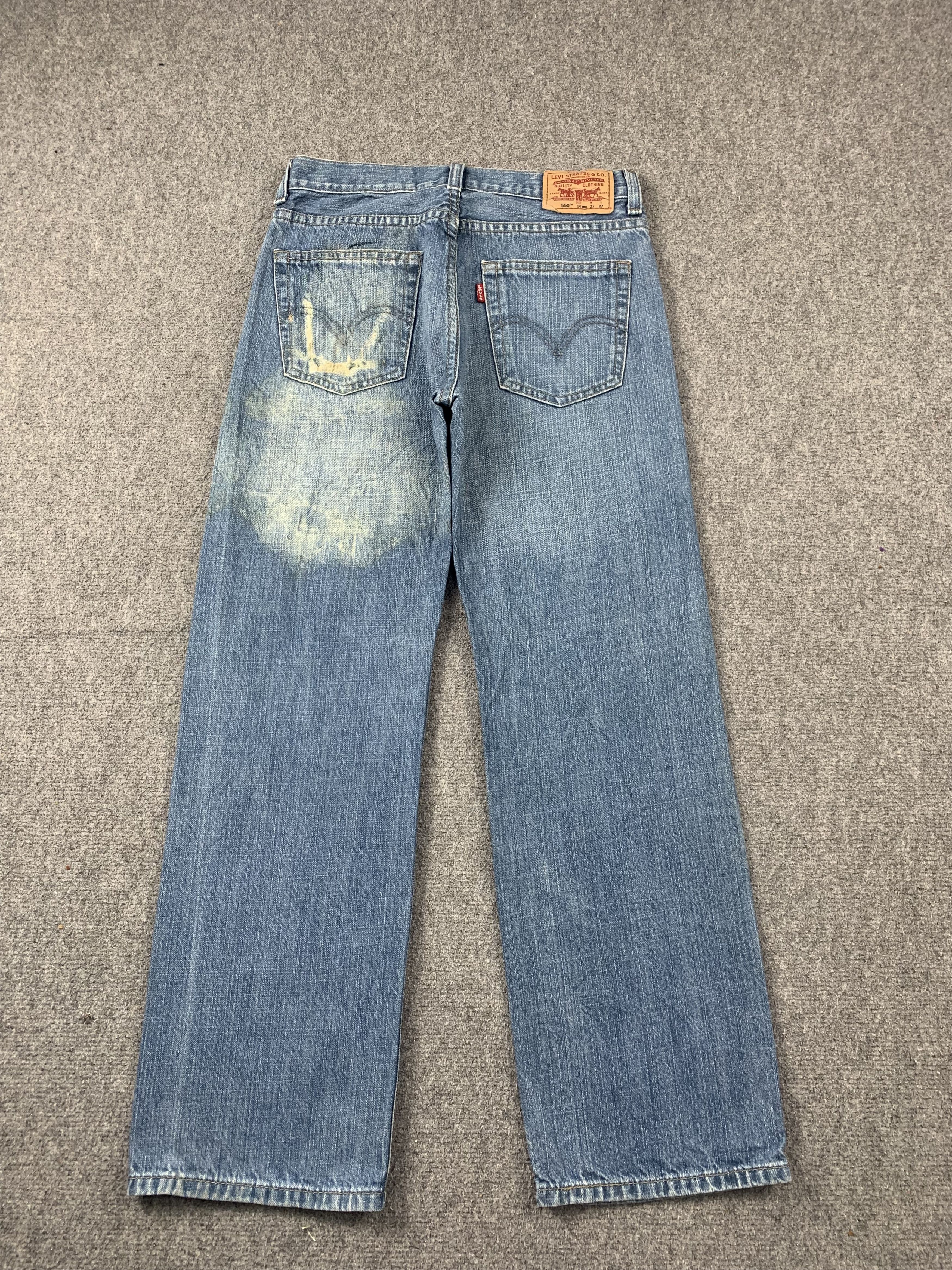 Levi's Vintage Levis 550 Faded Blue Jeans DP2054 Size US 27 - 3 Thumbnail