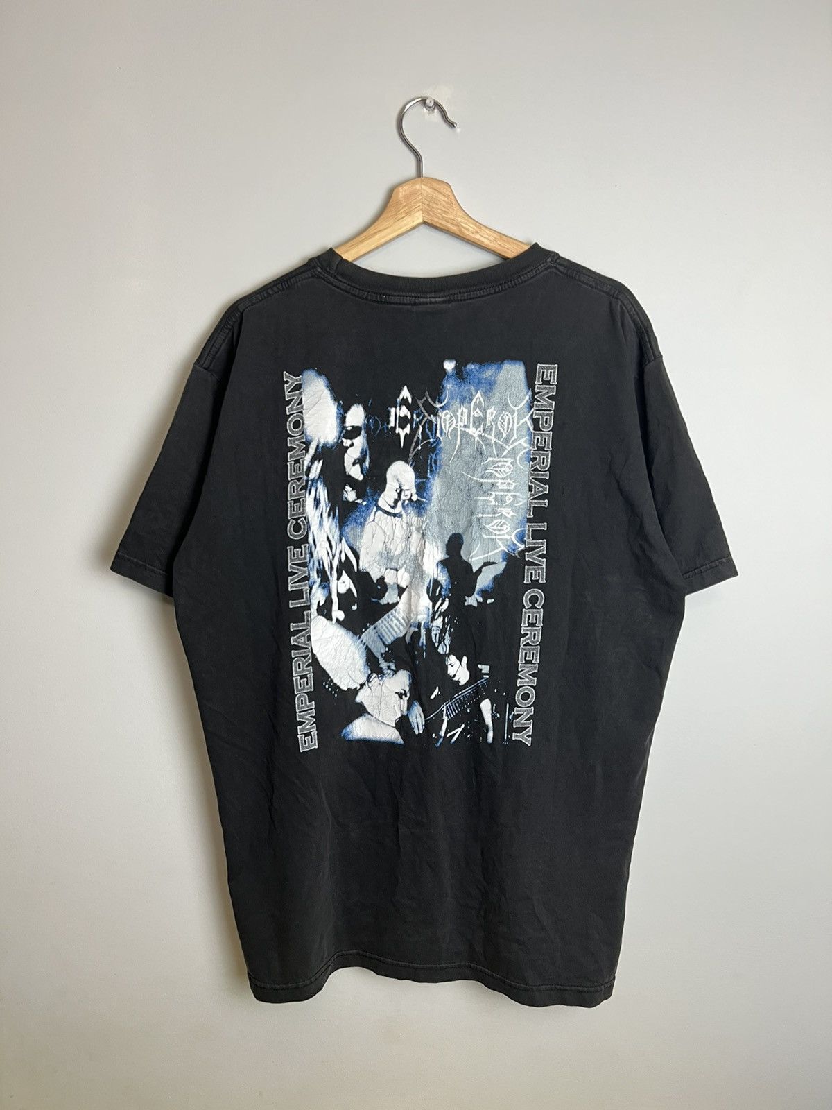 Band Tees Rare 00s Emperor Emperial Ceremony Vintage Band Metal Tee Size US XL / EU 56 / 4 - 2 Thumbnail