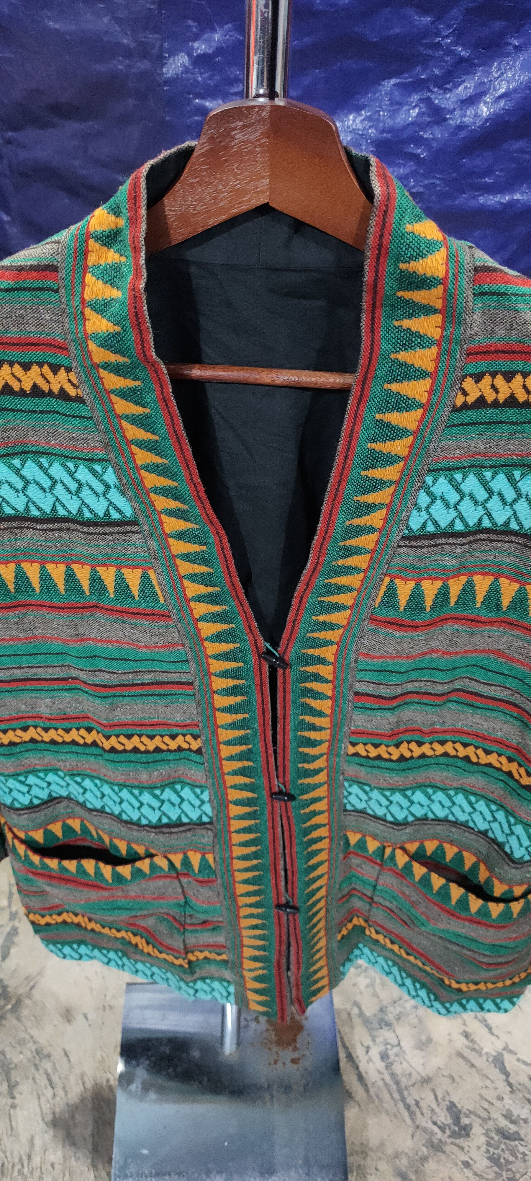 Other Vintage 🔥New York cardigan jacket knitwear multicolour Size US L / EU 52-54 / 3 - 9 Thumbnail
