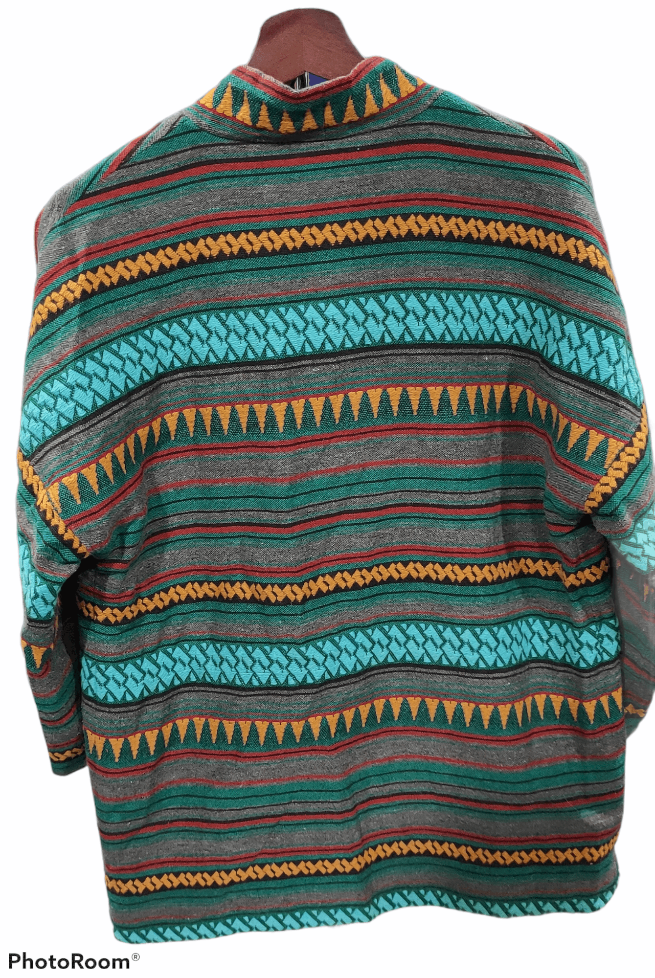 Other Vintage 🔥New York cardigan jacket knitwear multicolour Size US L / EU 52-54 / 3 - 2 Thumbnail