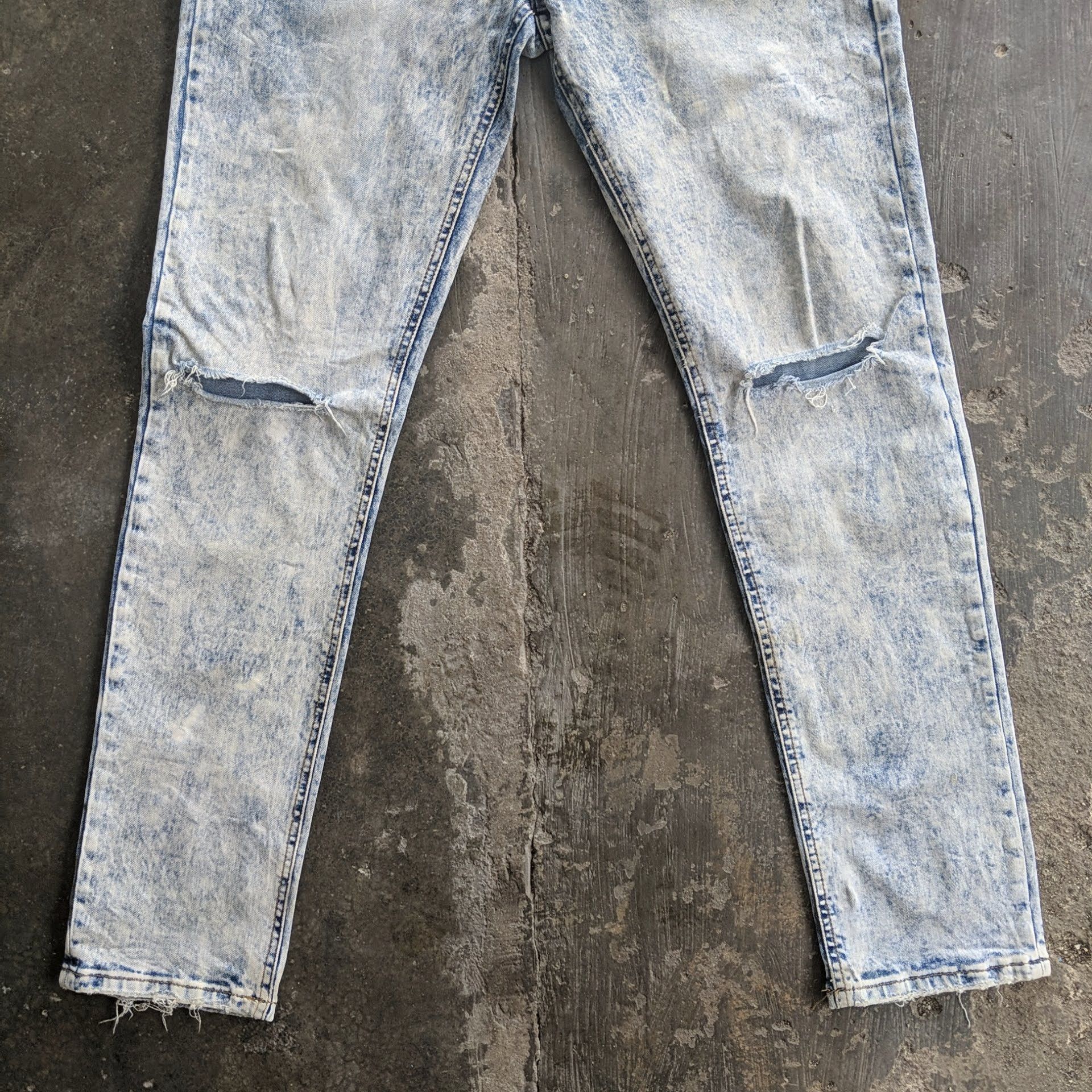 Japanese Brand Forever 21 Faded Distressed Five Pockets Trousers Jeans Size US 34 / EU 50 - 5 Thumbnail