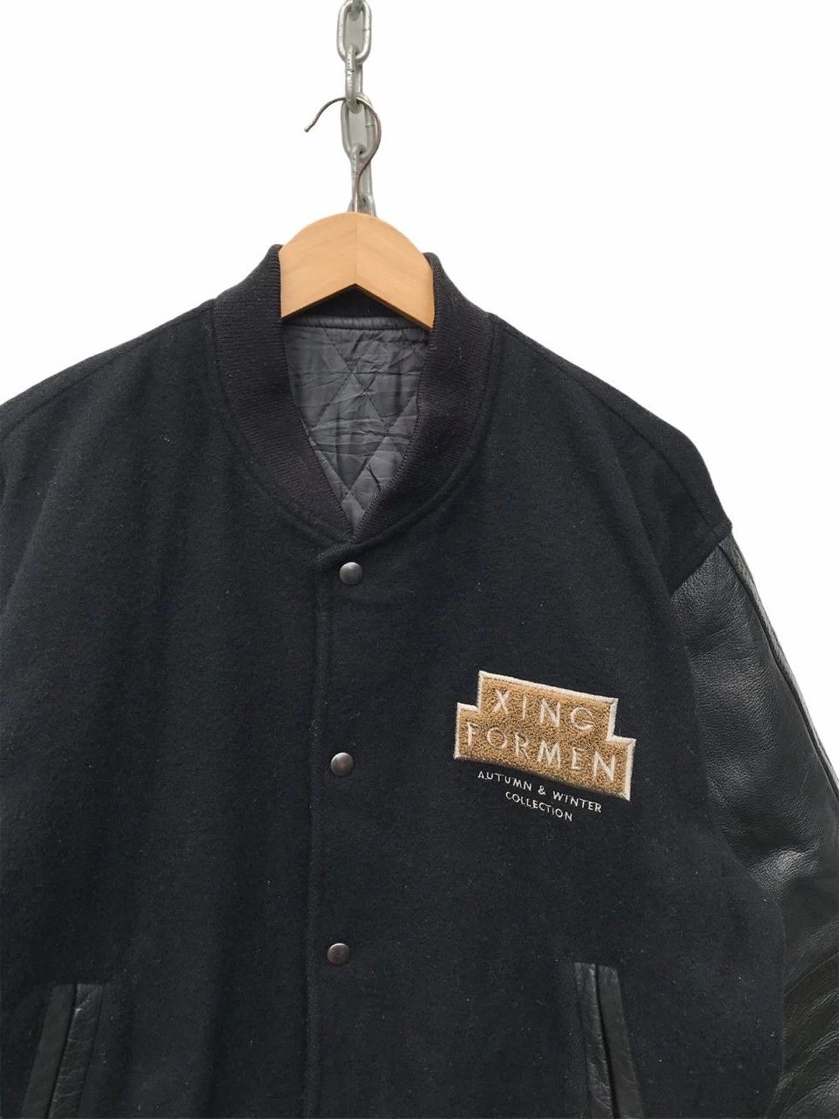 Japanese Brand Xing For Men Spellout Varsity Jacket Streetwear Fashion Size US M / EU 48-50 / 2 - 3 Thumbnail