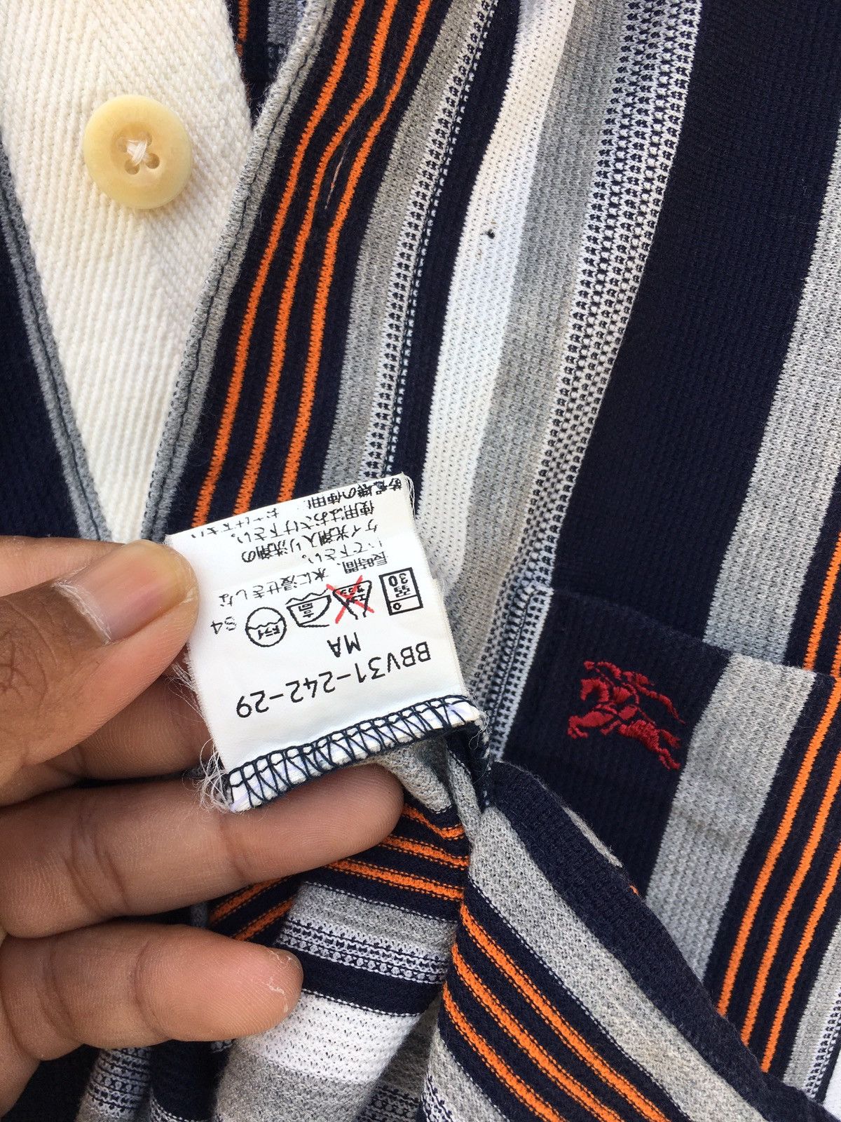 Burberry Vintage Burberry Stripes Polo Shirt Size US S / EU 44-46 / 1 - 11 Thumbnail
