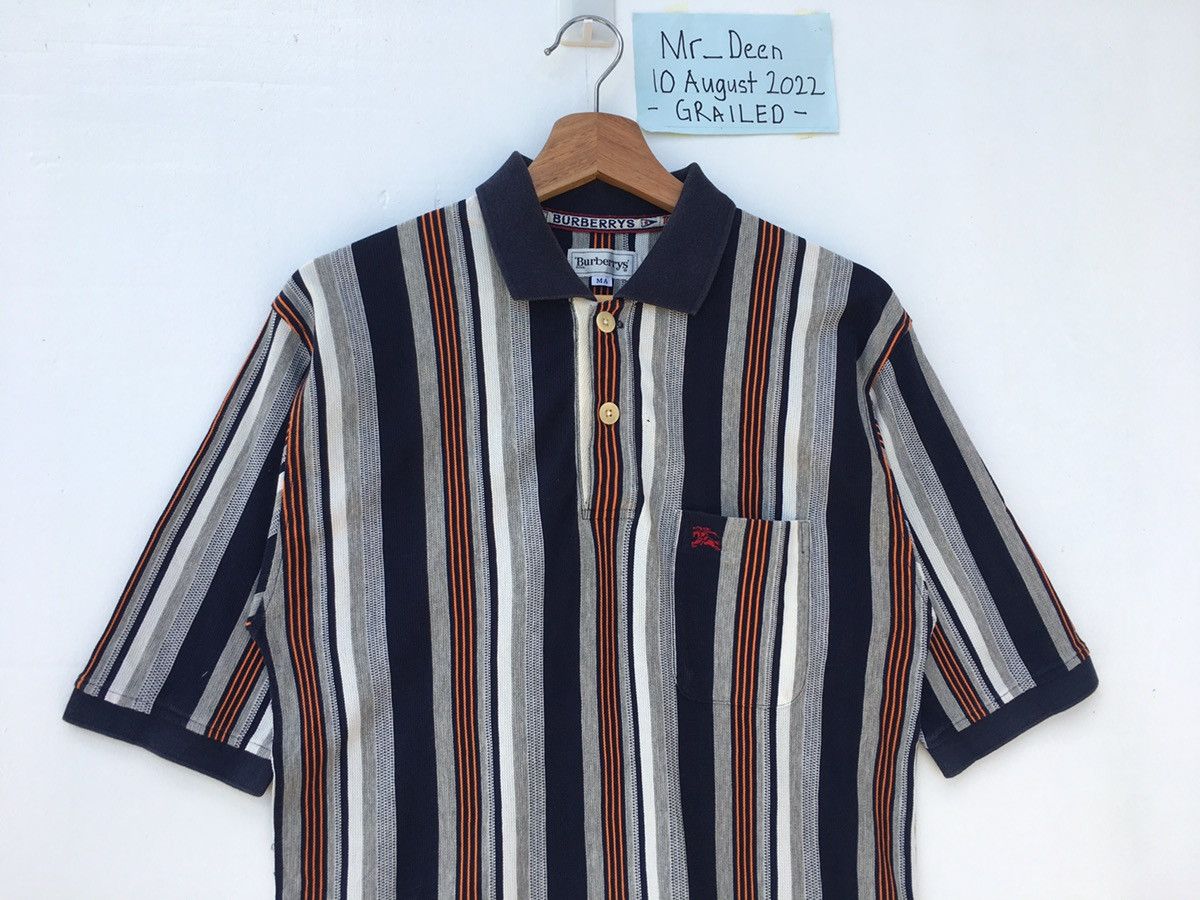 Burberry Vintage Burberry Stripes Polo Shirt Size US S / EU 44-46 / 1 - 6 Thumbnail